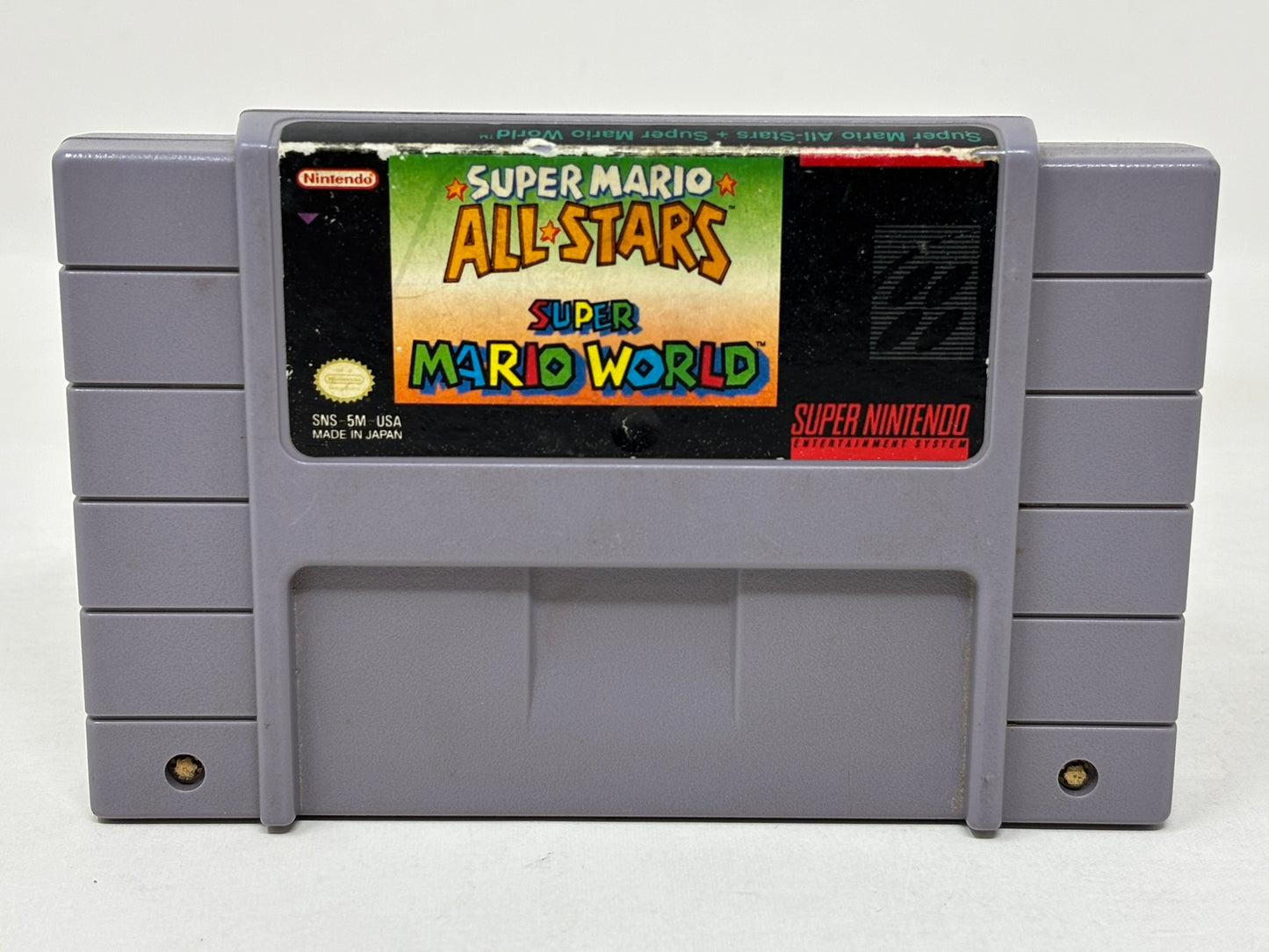SNES Super Nintendo - Super Mario All Stars + Super Mario World