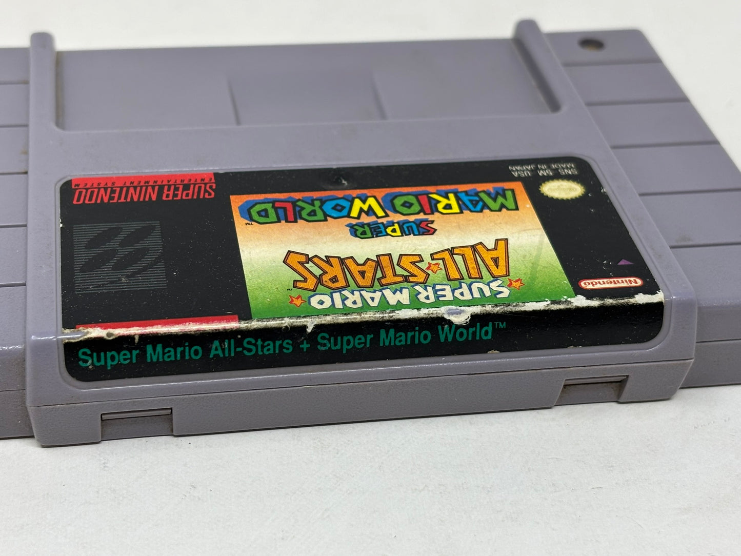 SNES Super Nintendo - Super Mario All Stars + Super Mario World