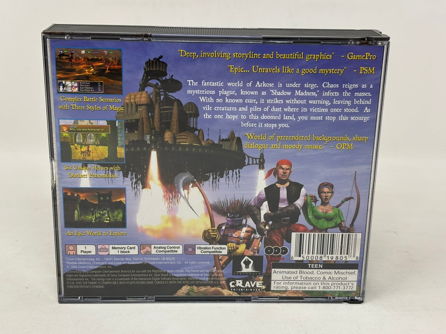 Sony PlayStation - Shadow Madness - Complete