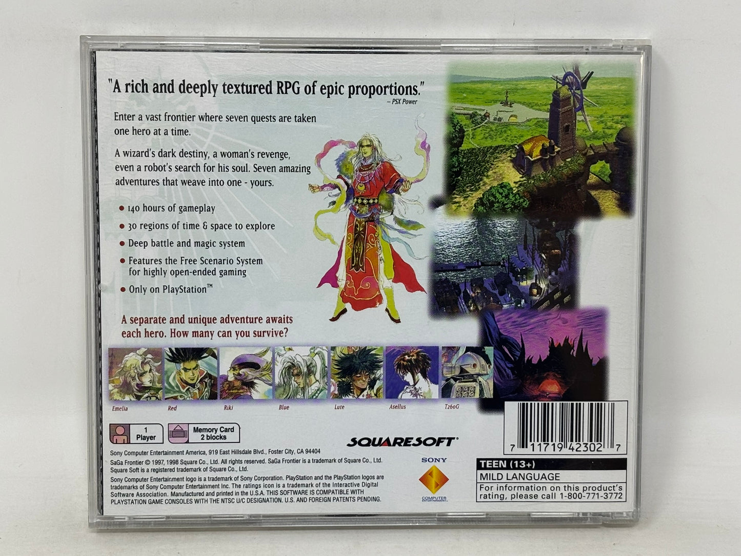 Sony PlayStation - Saga Frontier - Complete