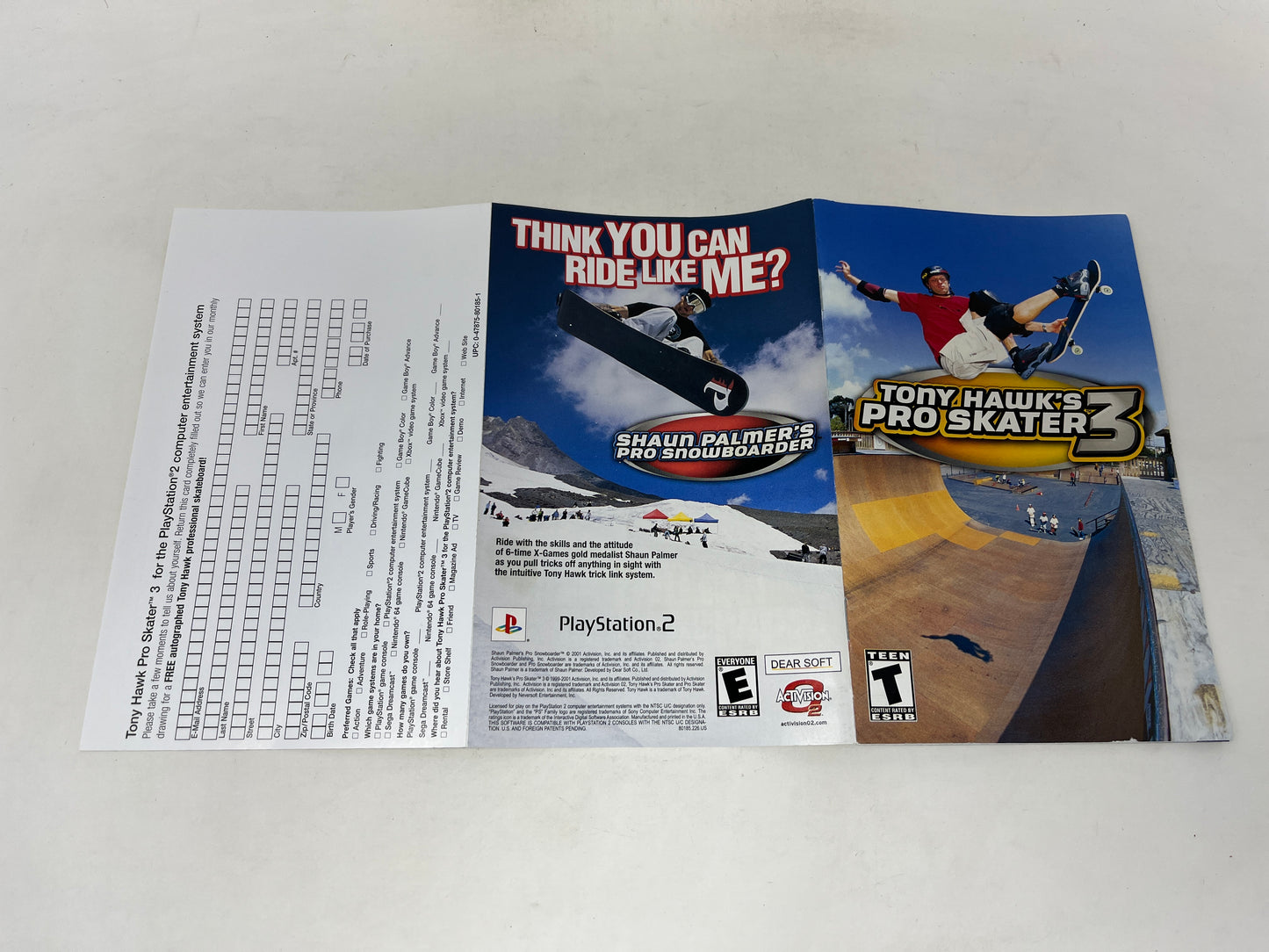 Sony PlayStation 2 - Tony Hawk Pro Skater 3 - Complete