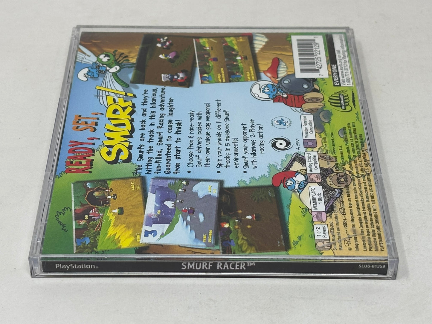 Sony PlayStation - Smurf Racer - Complete