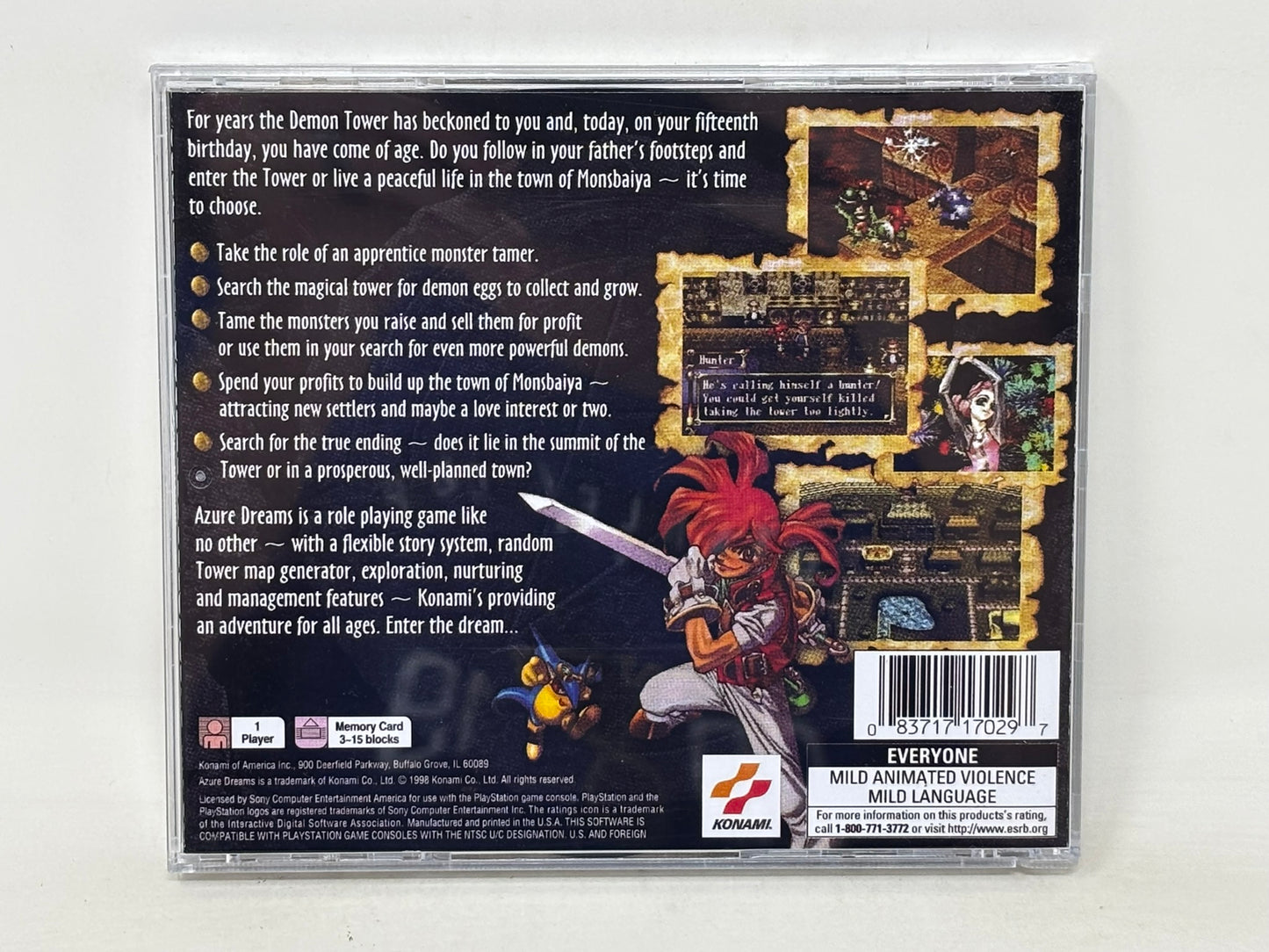 Sony PlayStation - Azure Dreams - Complete