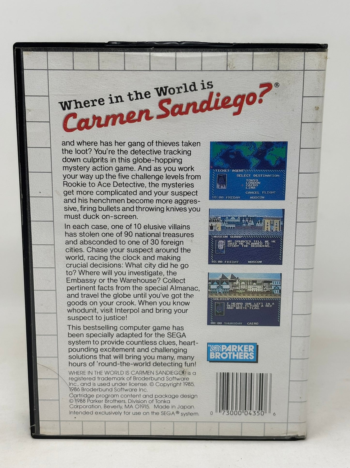 Sega Master System - Where in the World is Carmen Sandiego? - Complete