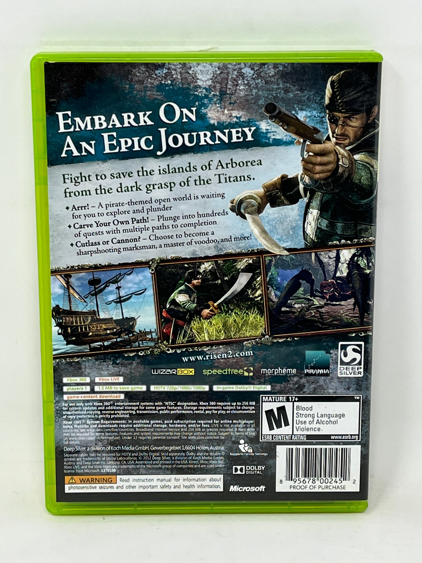 XBox 360 - Risen 2 Dark Waters - Complete