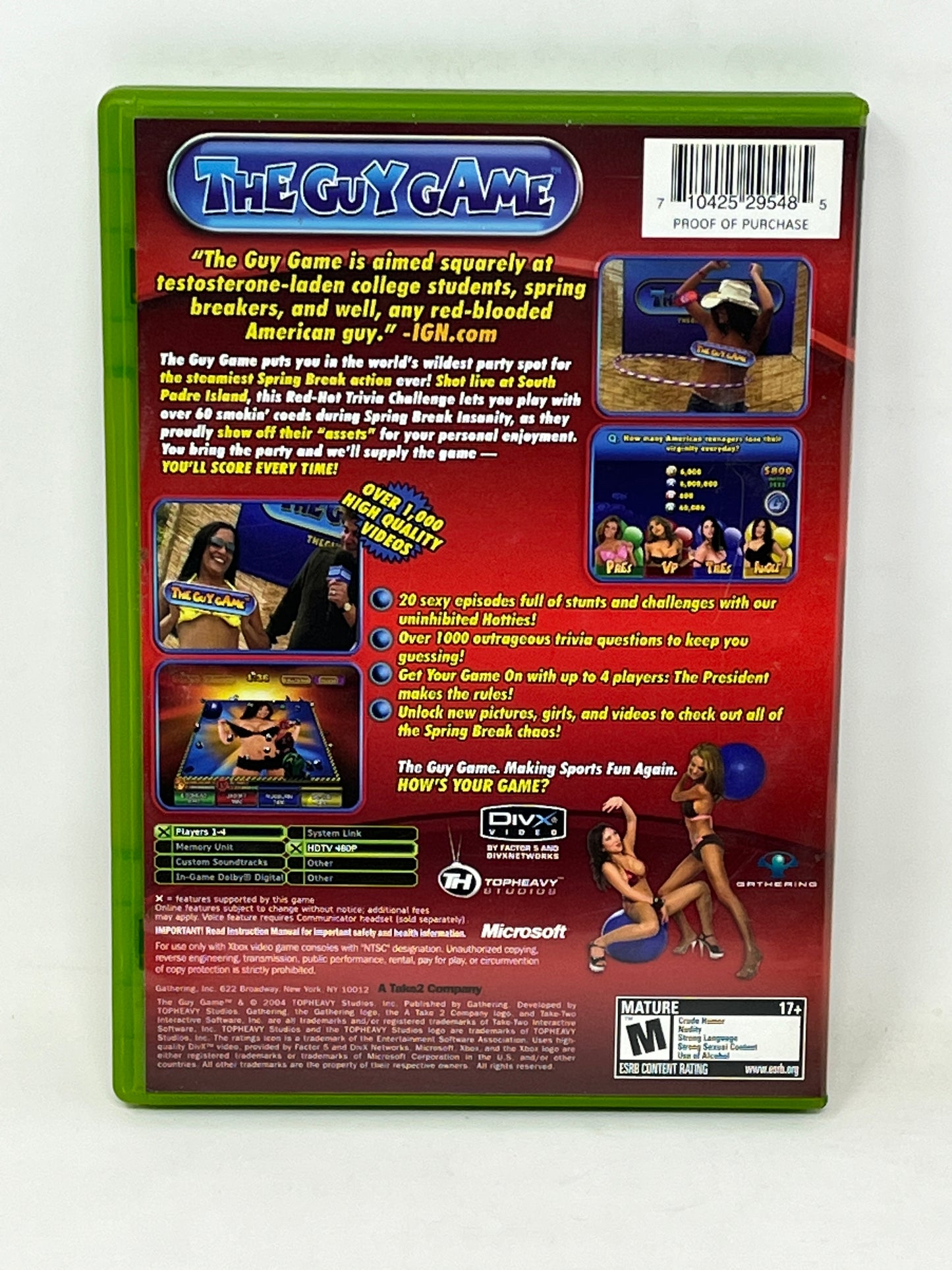 Xbox - The Guy Game - Complete