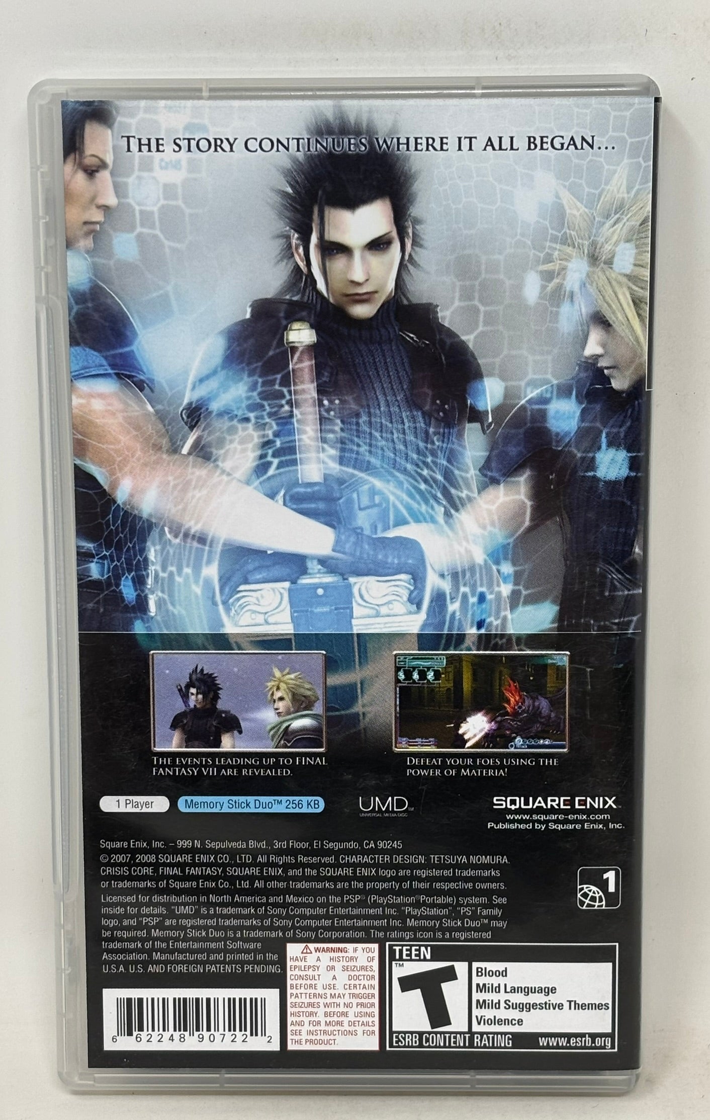 Sony PSP - Crisis Core: Final Fantasy VII - Complete