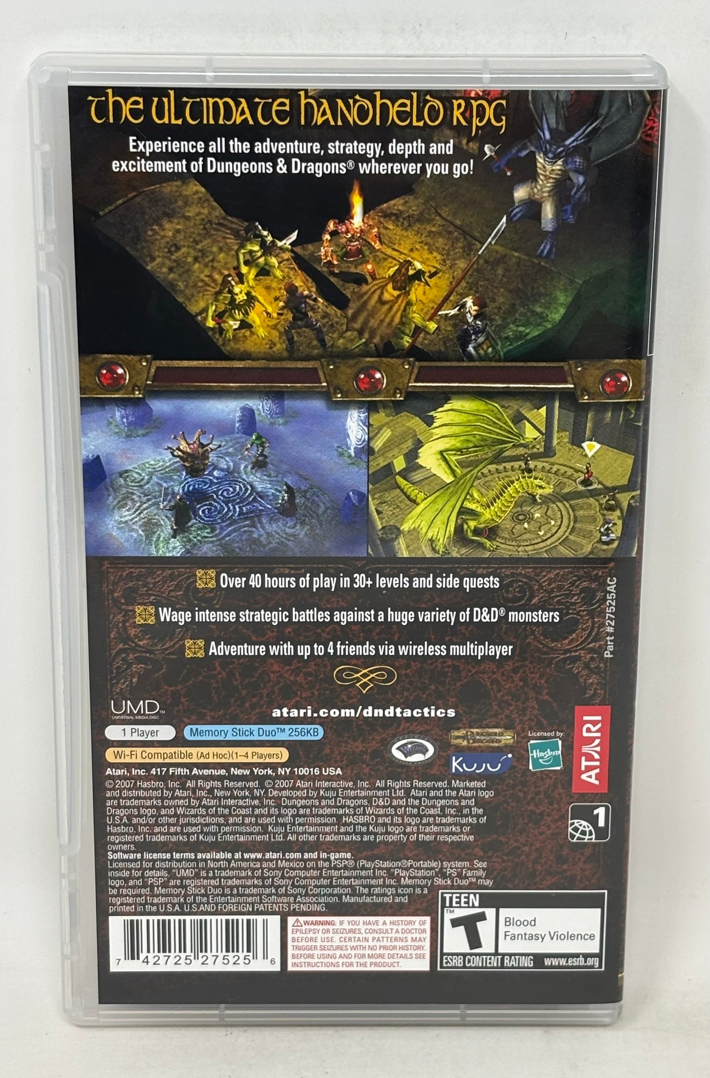 Sony PSP - Dungeons and Dragons Tactics - Complete