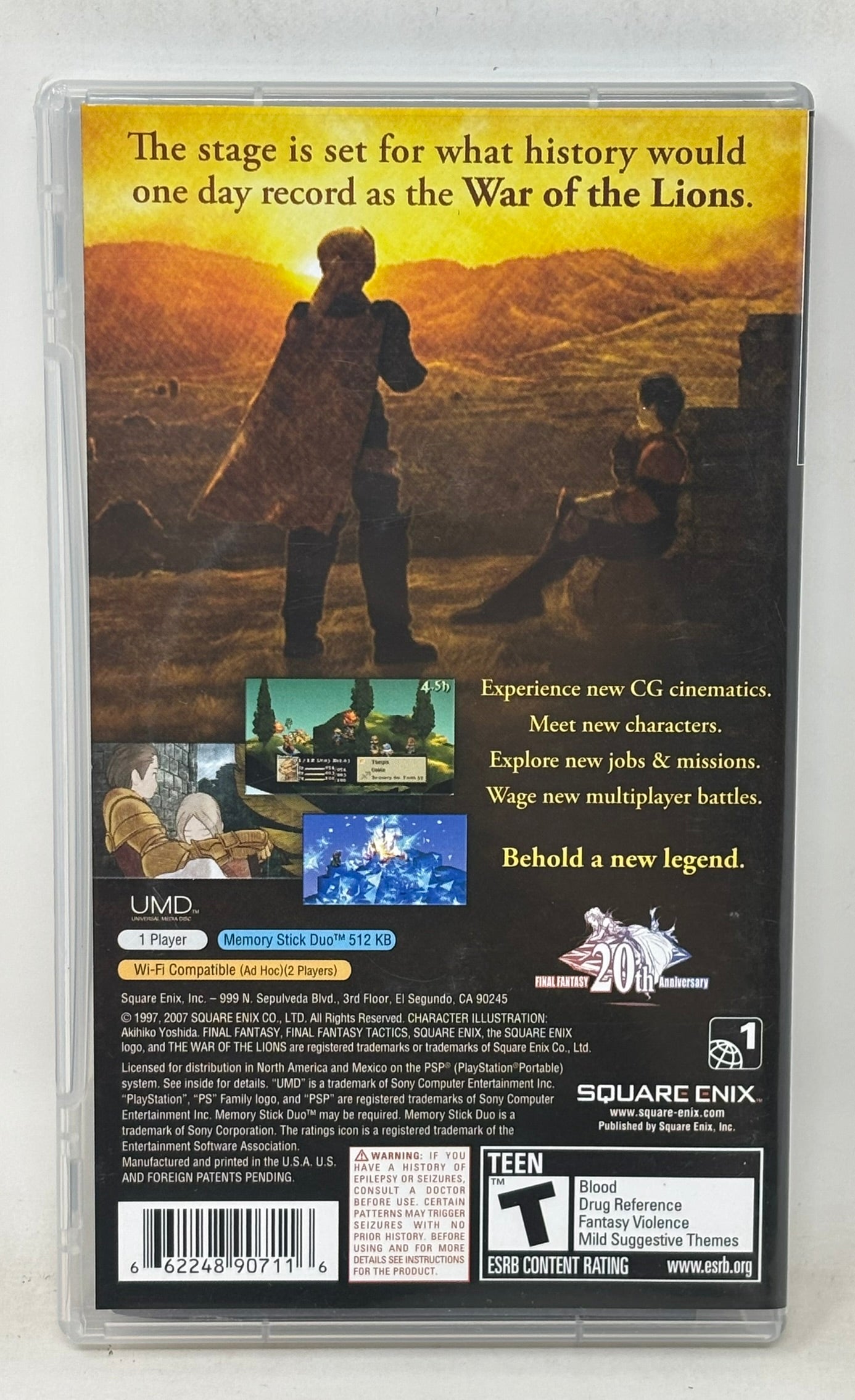Sony PSP - Final Fantasy Tactics: War of the Lions - Complete