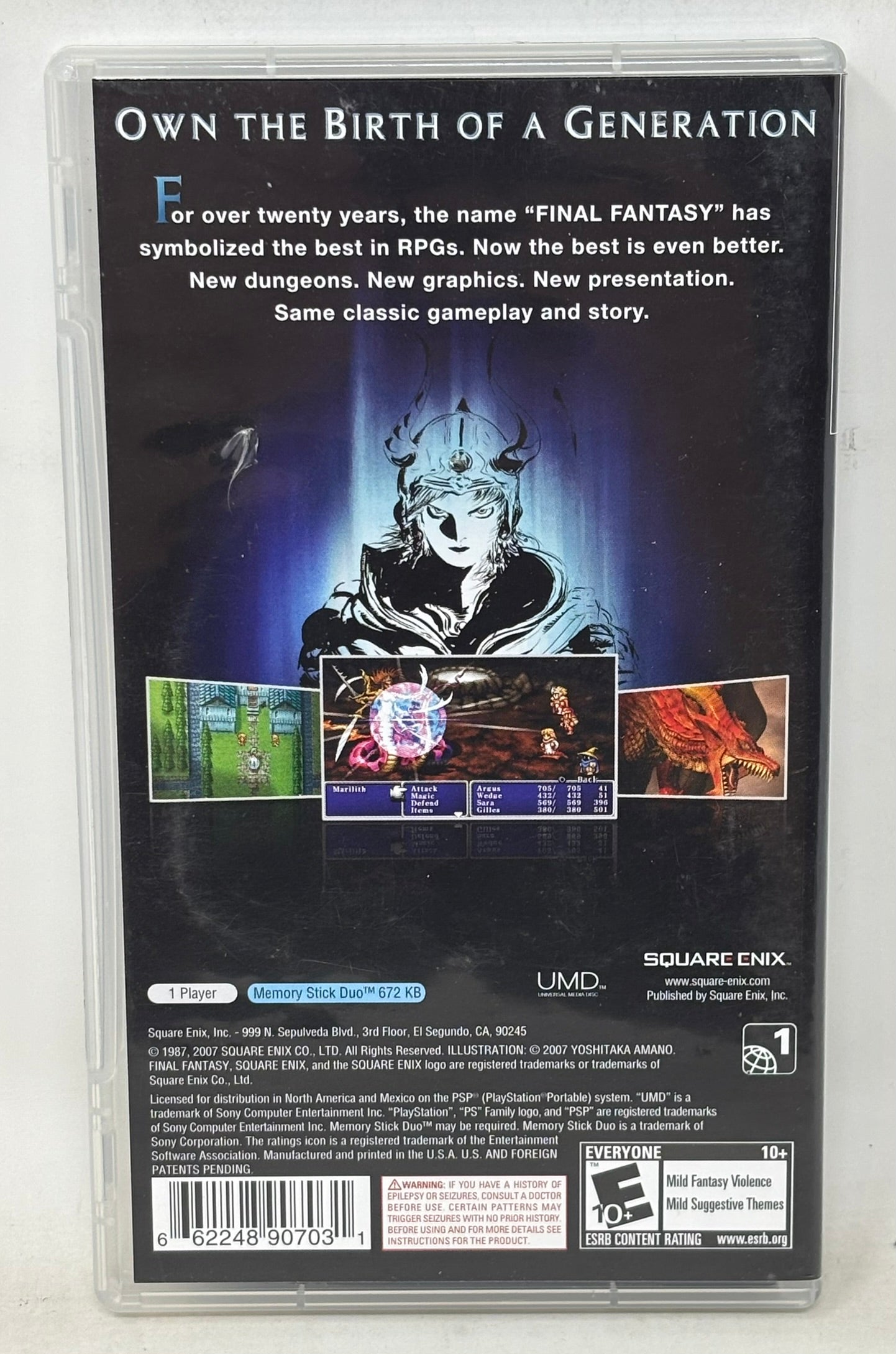 Sony PSP - Final Fantasy - Complete