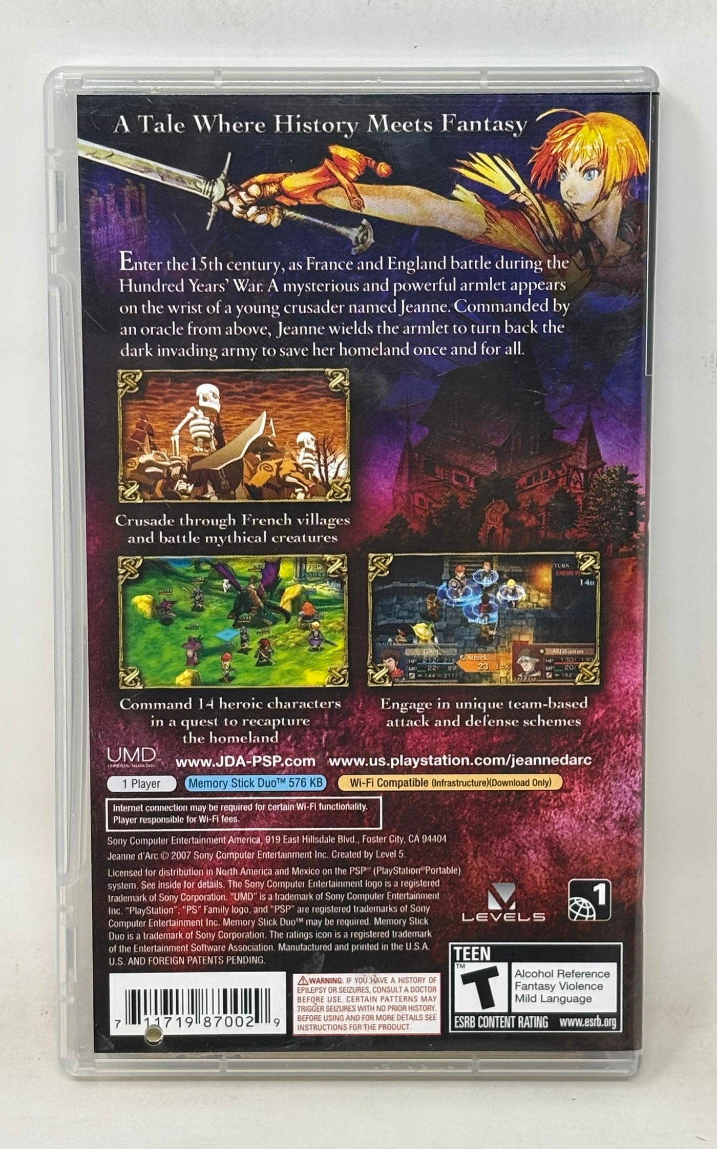 Sony PSP - Jeanne D'Arc - Complete