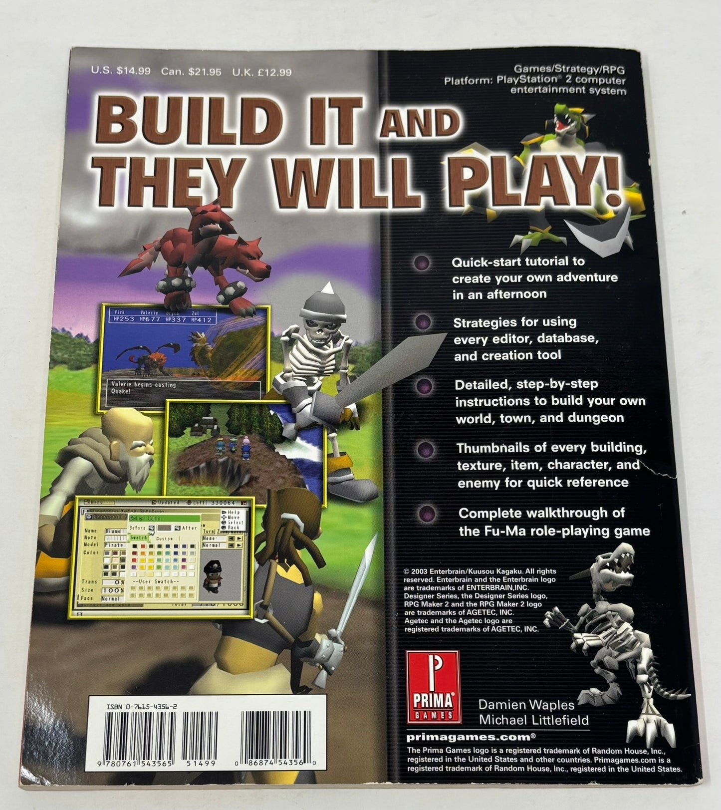 Sony PlayStation 2 - RPG Maker II Prima Official Strategy Guide