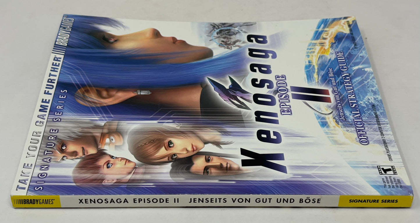 Sony PlayStation 2 - Xenosaga Episode II Brady Games Officai Strategy Guide w/ Poster
