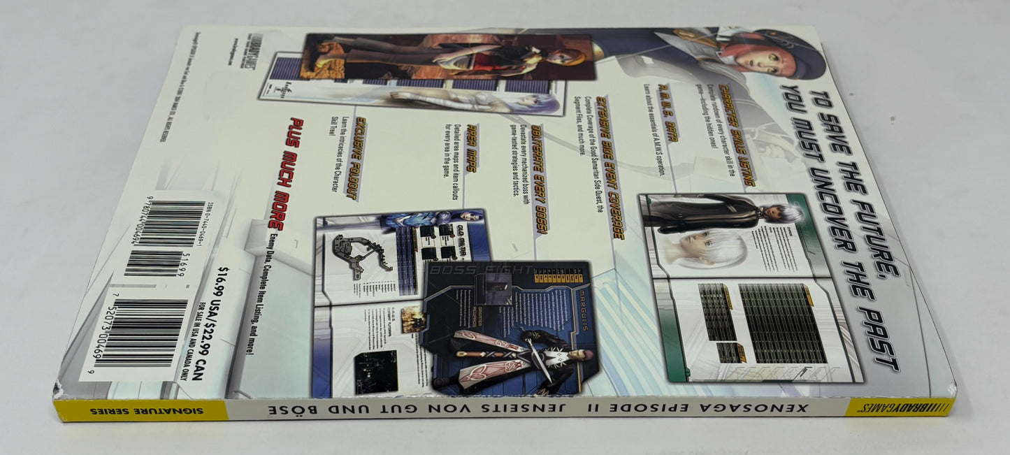 Sony PlayStation 2 - Xenosaga Episode II Brady Games Officai Strategy Guide w/ Poster