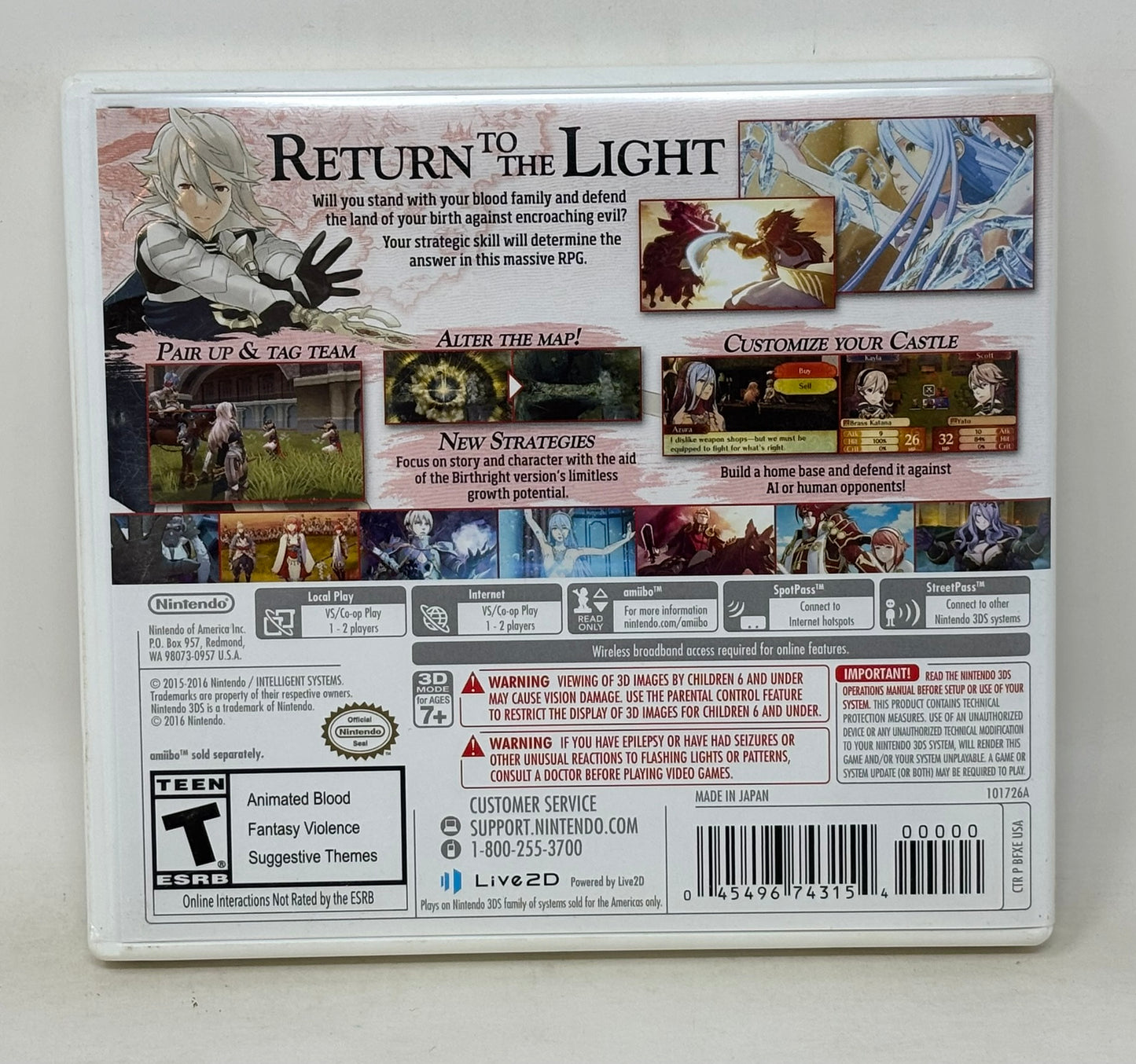 Nintendo 3DS - Fire Emblem Fates Birthright