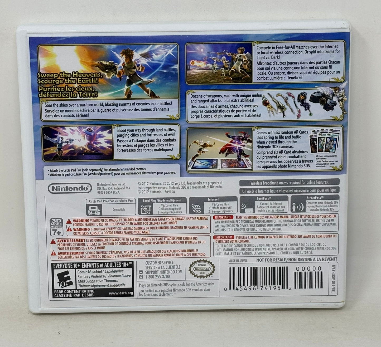 Nintendo 3DS - Kid Icarus Uprising - Complete