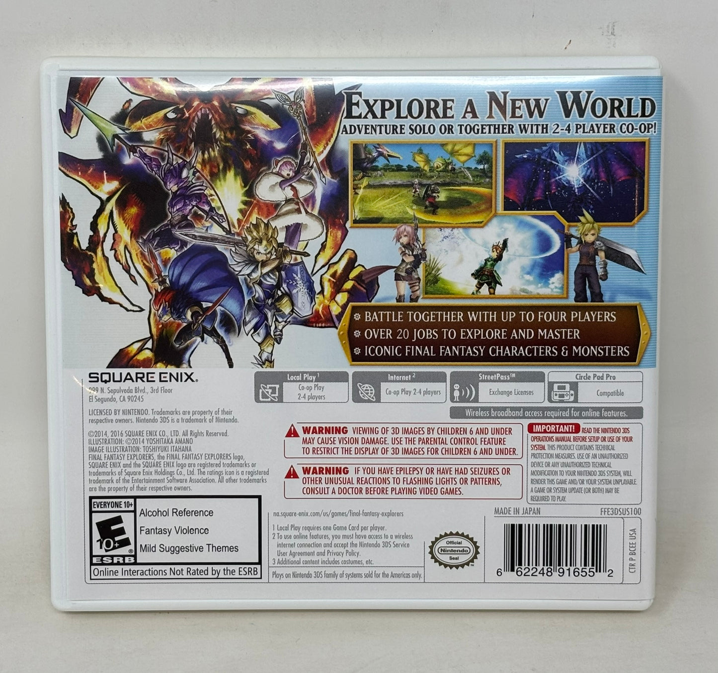 Nintendo 3DS - Final Fantasy Explorers - Complete