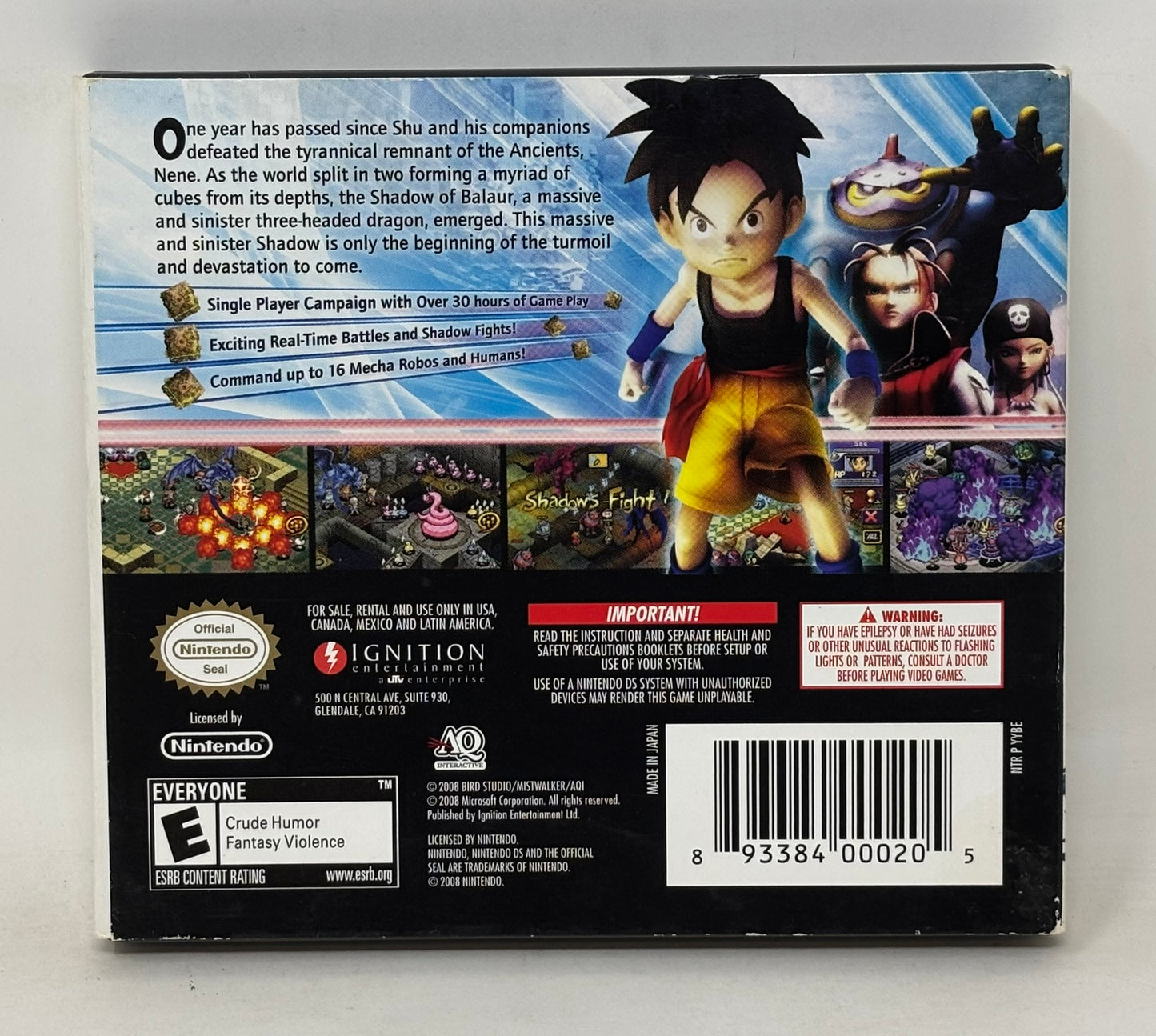 Nintendo DS - Blue Dragon Plus - Complete