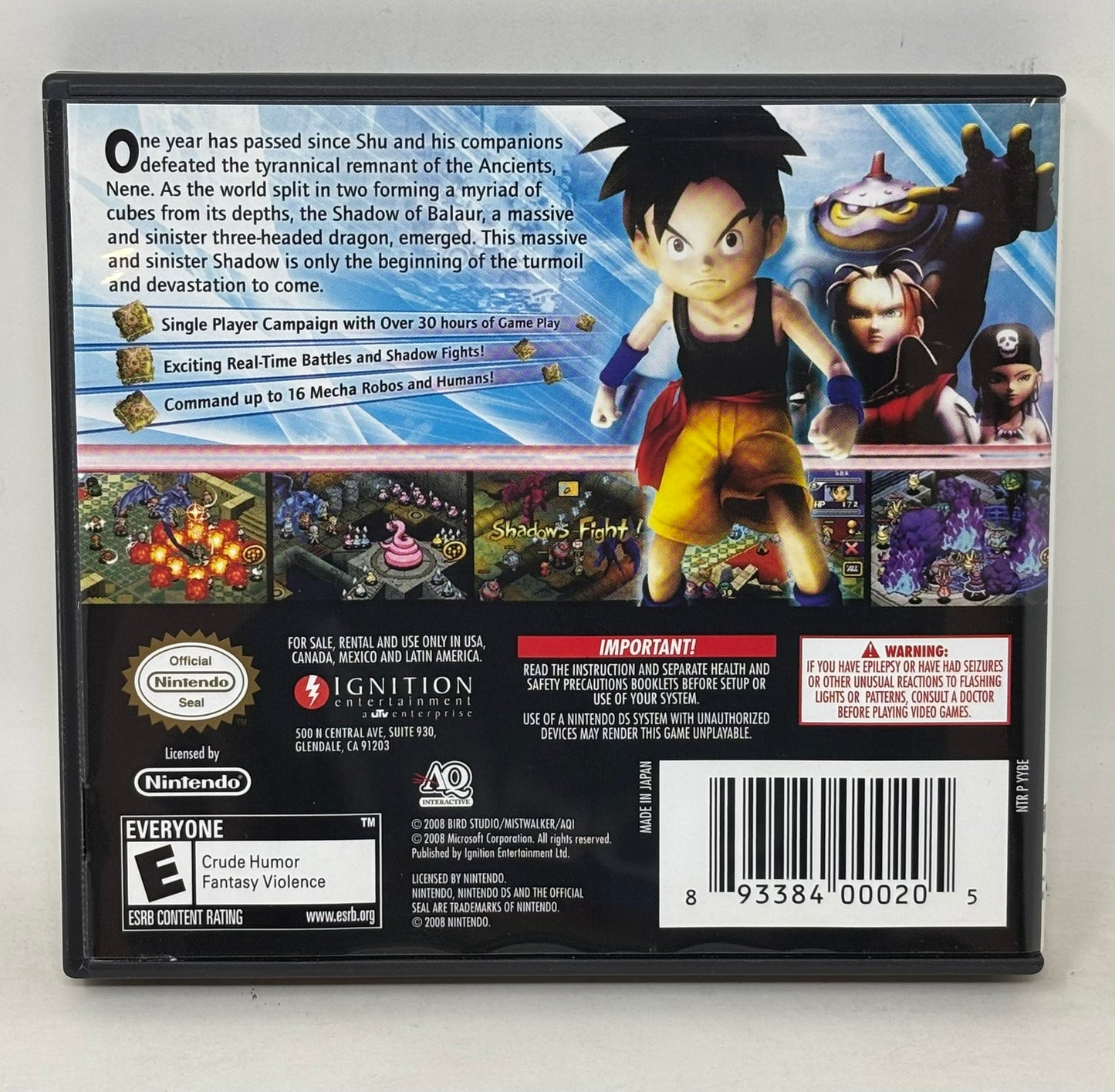 Nintendo DS - Blue Dragon Plus - Complete