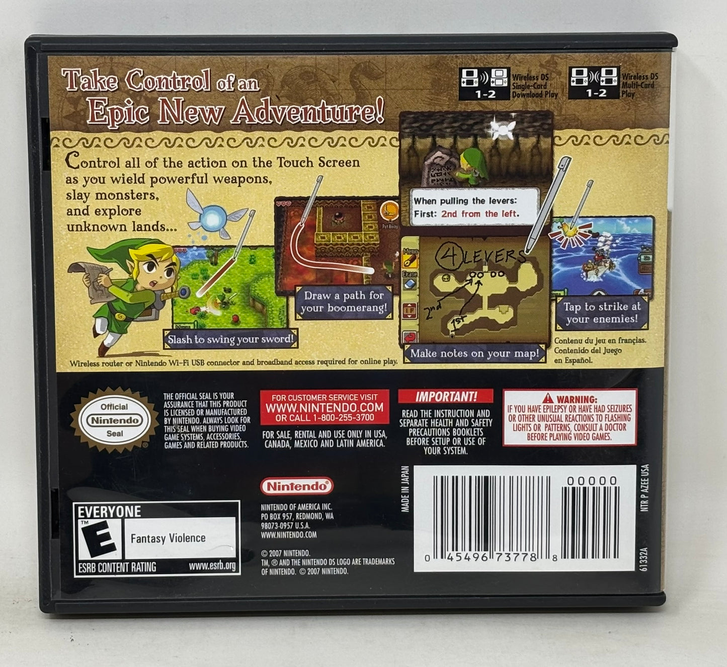 Nintendo DS - Legend of Zelda Phantom Hourglass - Complete