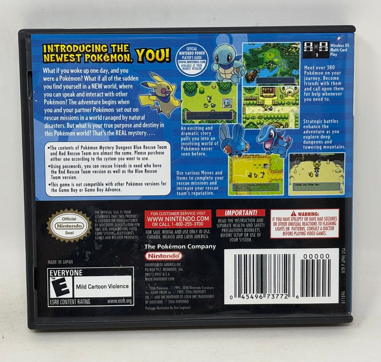 Nintendo DS - Pokemon Mystery Dungeon Blue Rescue Team - Complete