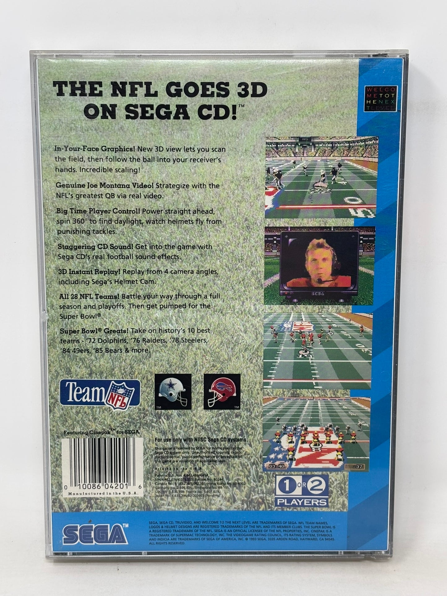 Sega CD - Joe Montana NFL Football - Complete