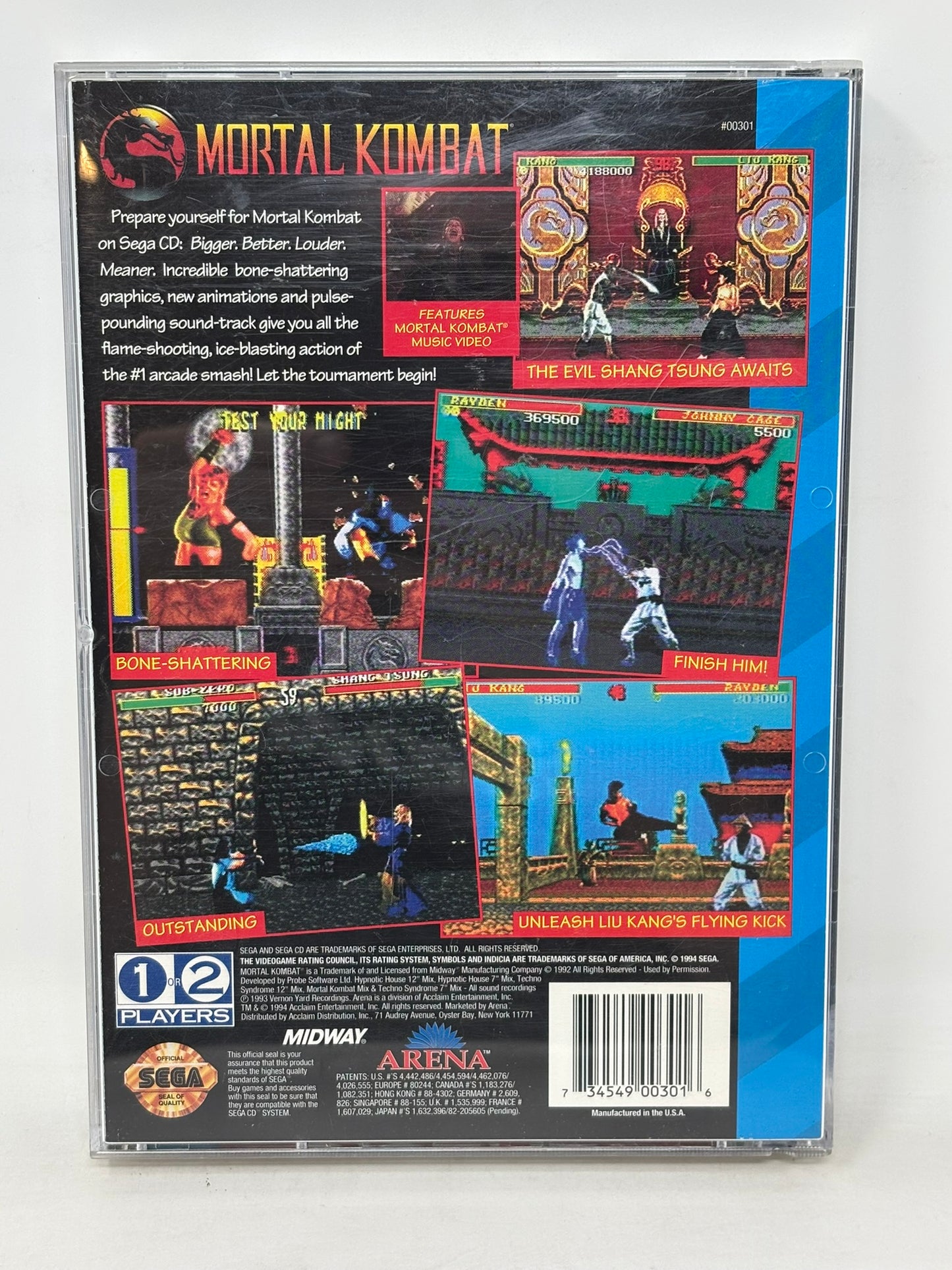 Sega CD - Mortal Kombat - Complete