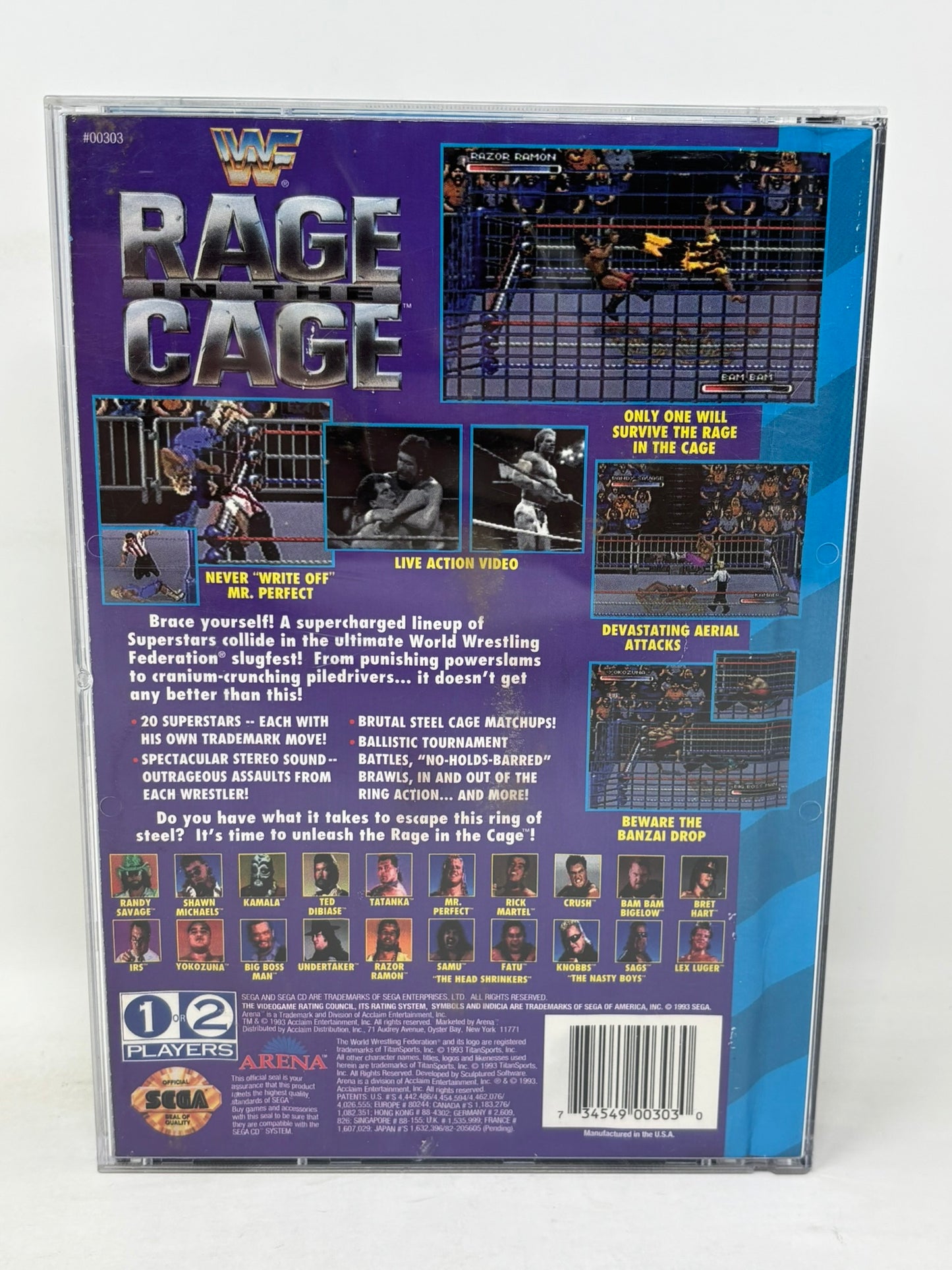Sega CD - WWF Rage in the Cage - Complete