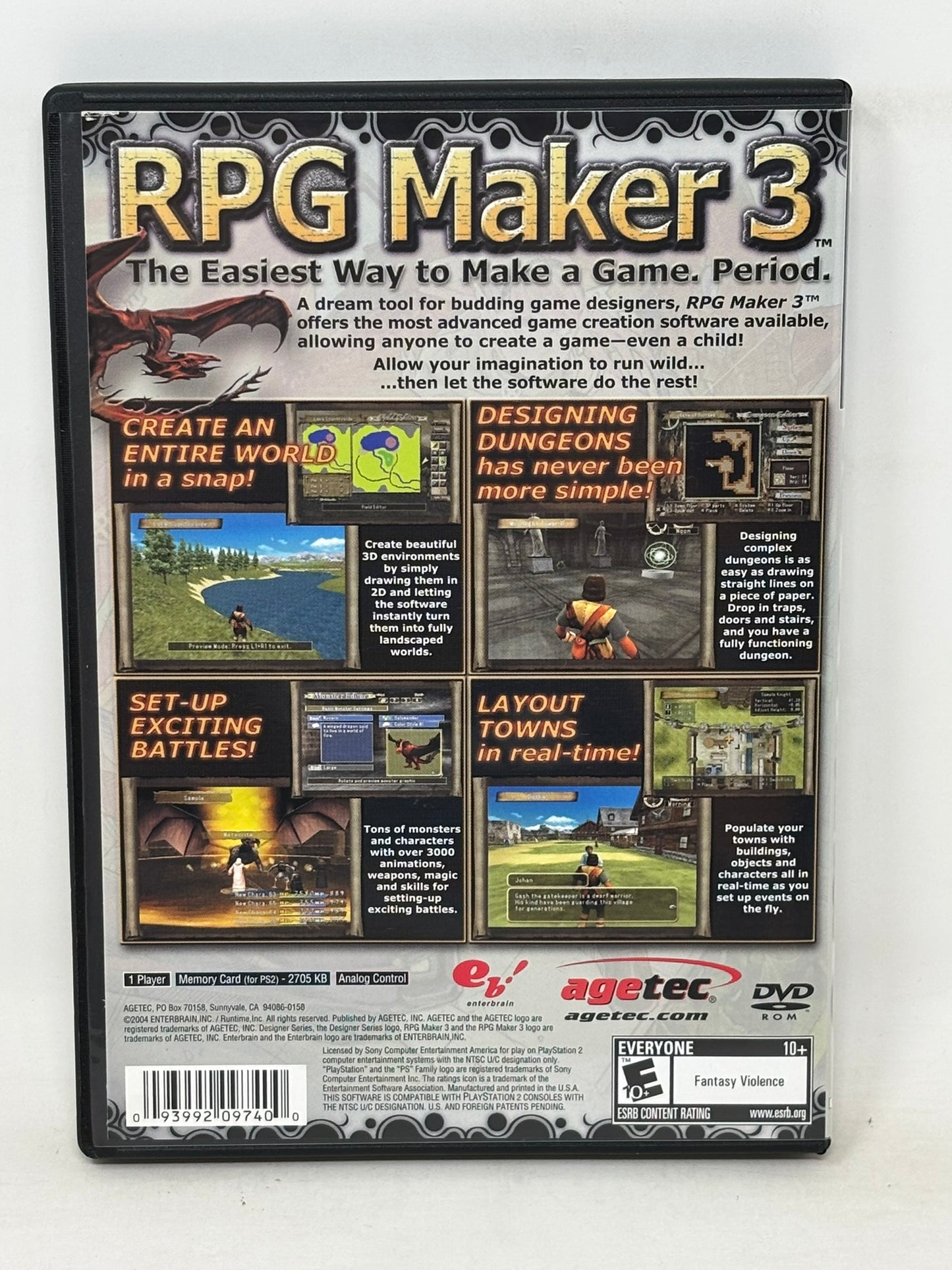 Sony PlayStation 2 - RPG Maker 3 - Complete