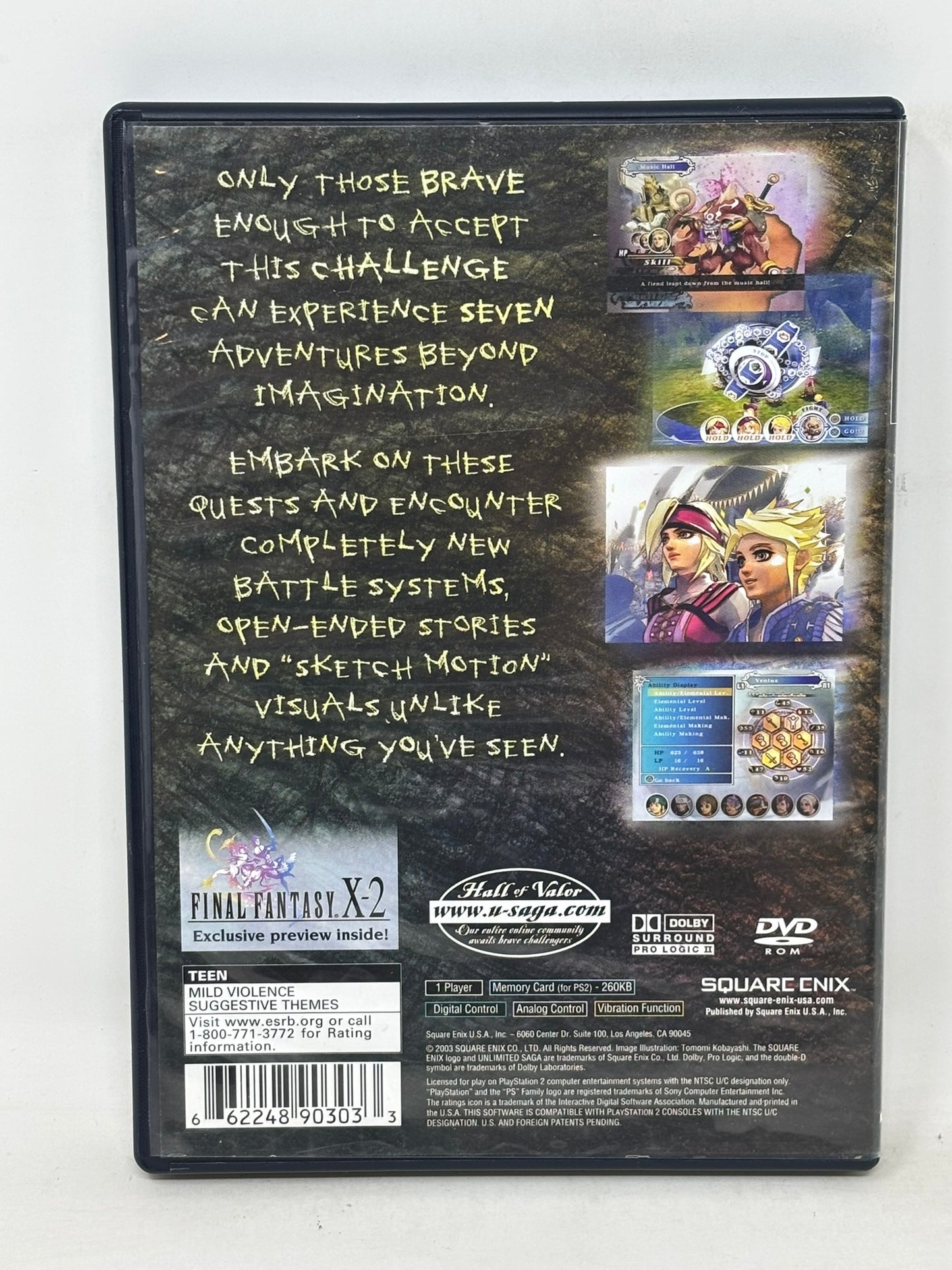 Sony PlayStation 2 - Unlimited Saga - Complete
