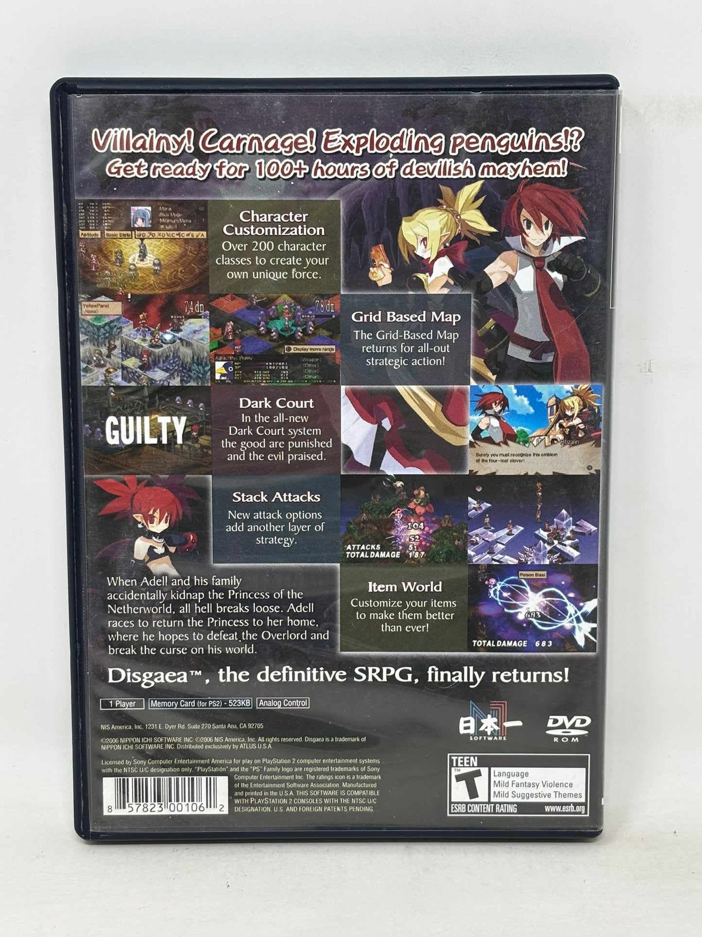 Sony PlayStation 2 - Disgaea 2 Cursed Memories - Complete