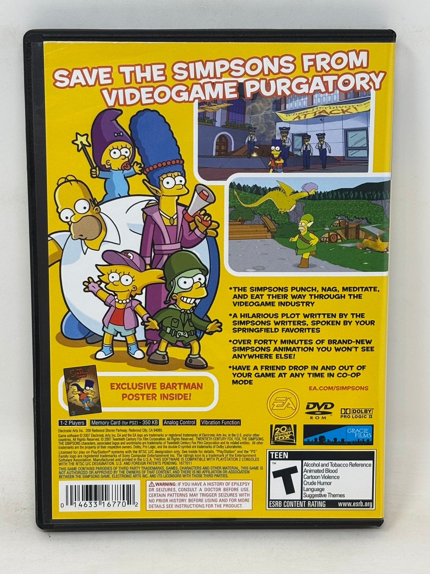 Sony PlayStation 2 - The Simpson's Game - Complete