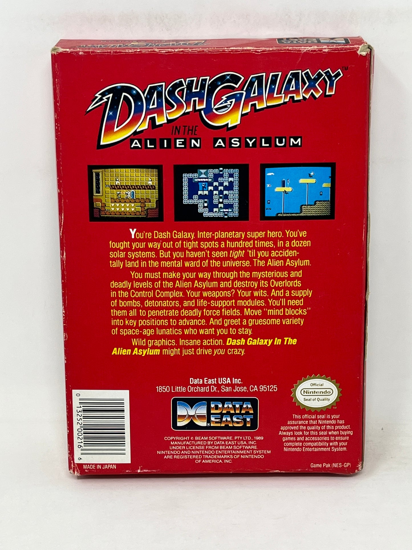 NES Nintendo - Dash Galaxy in the Alien Asylum - Complete