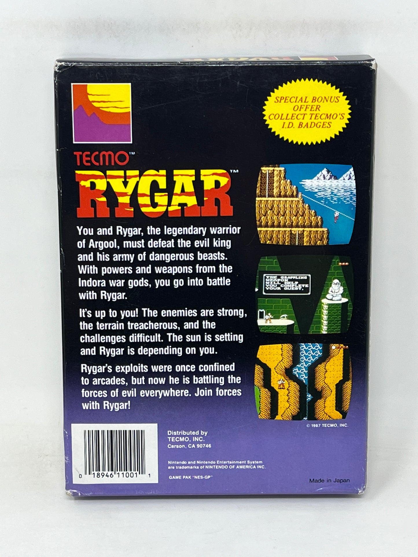 NES Nintendo - Rygar (5 Screw Cart) - Complete