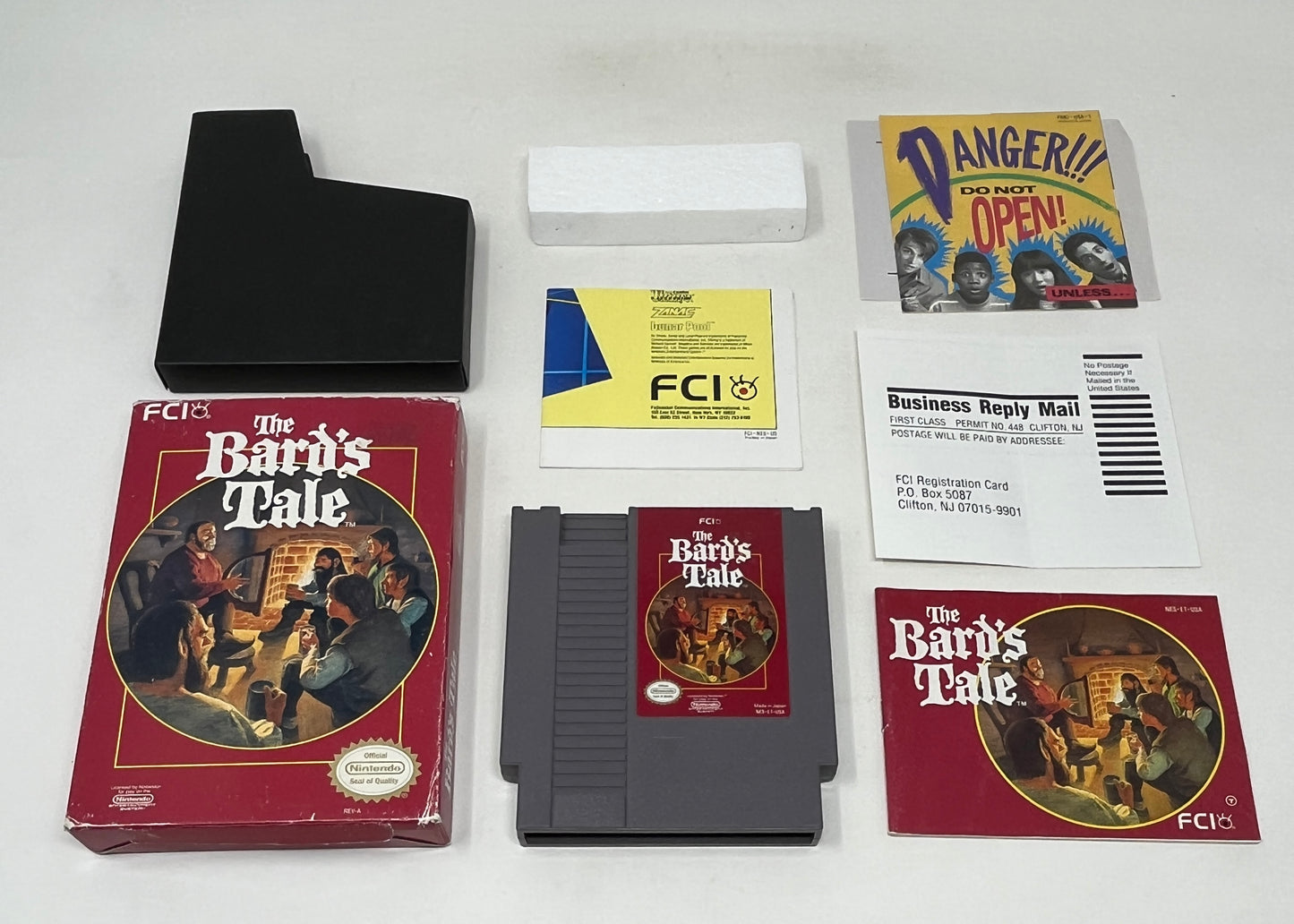 NES Nintendo - The Bard's Tale - Tested