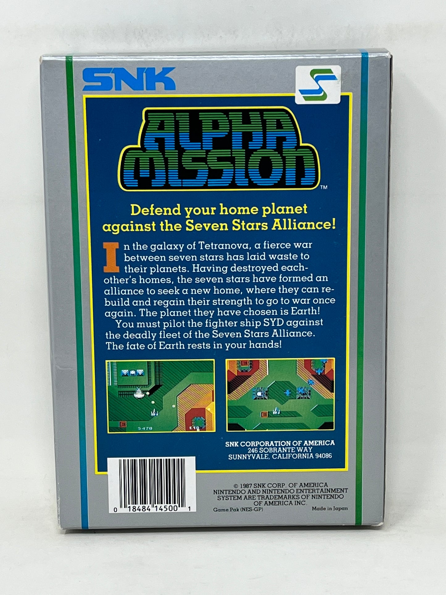 NES Nintendo - Alpha Mission (5 Screw) - Complete