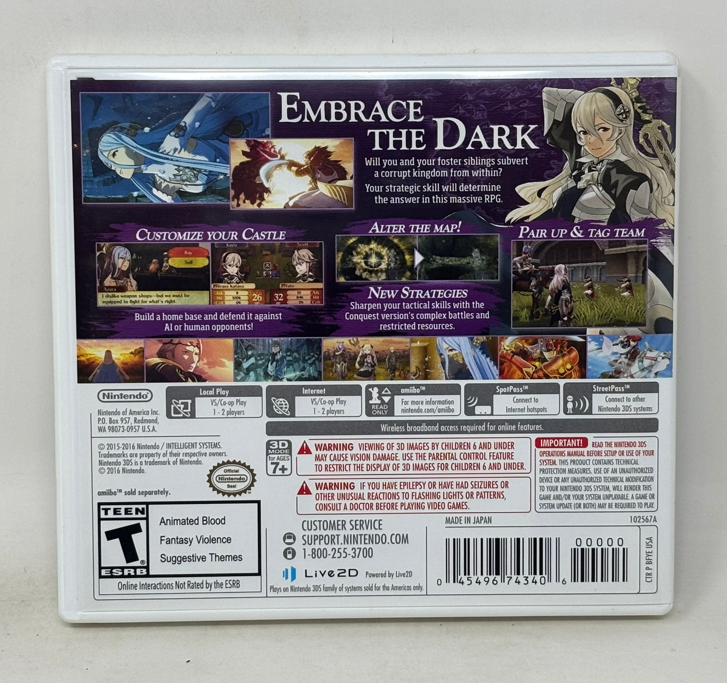 Nintendo 3DS - Fire Emblem Fates Conquest