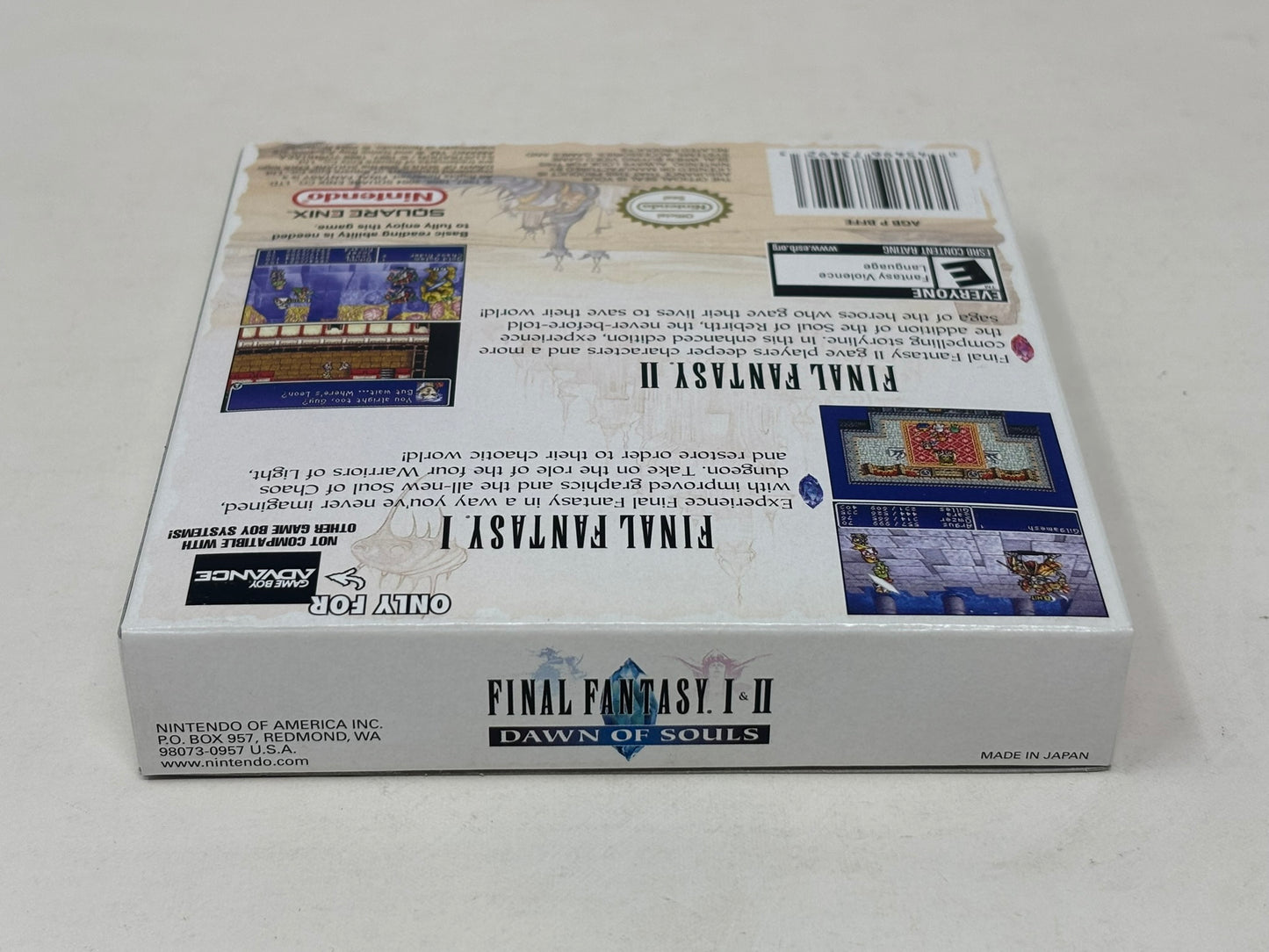 Nintendo Game Boy Advance - Final Fantasy I & II Dawn of Souls - Complete