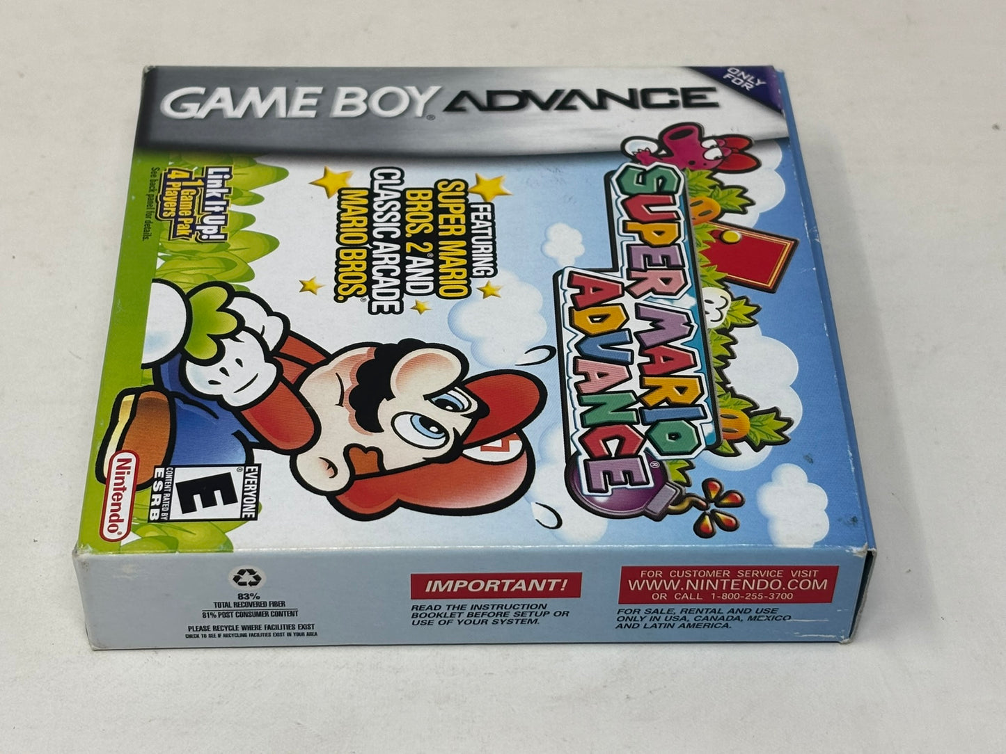 Nintendo Game Boy Advance - Super Mario Advance - Complete