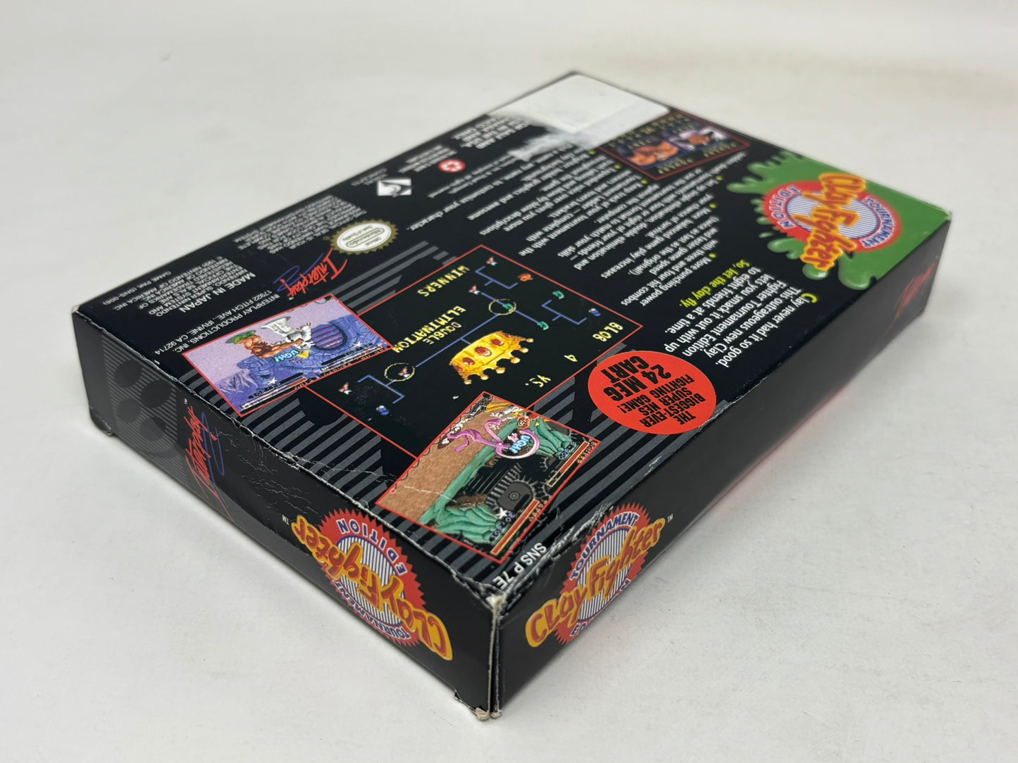 SNES Super Nintendo - Clay Fighter Tournament Edition - Complete
