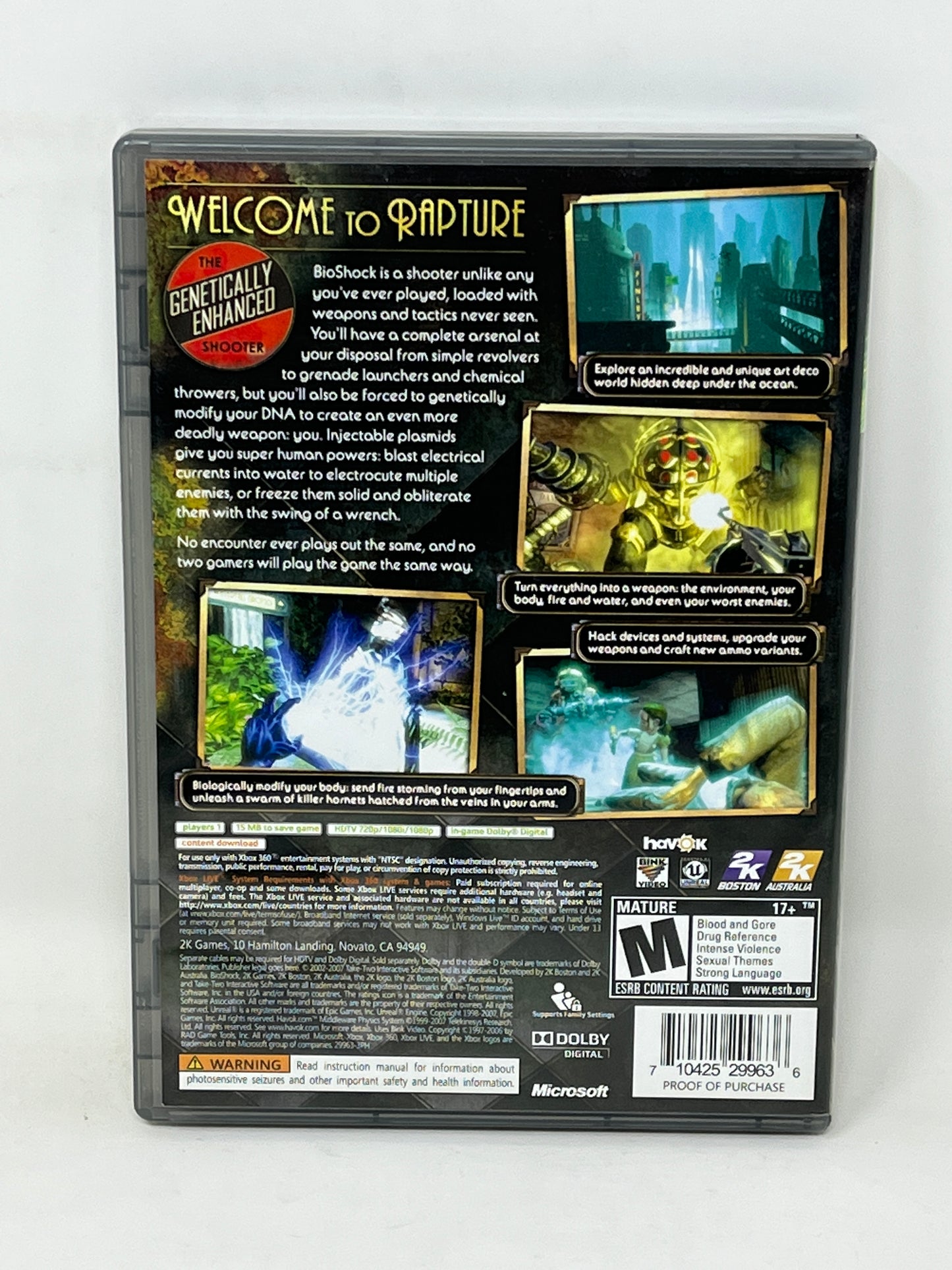 XBox 360 - BioShock (Platinum Hits) Complete