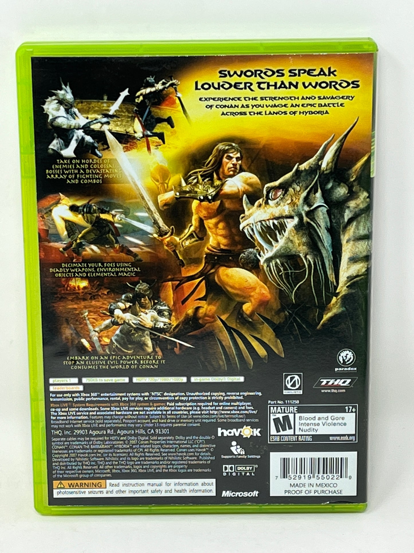 XBox 360 - Conan - Complete