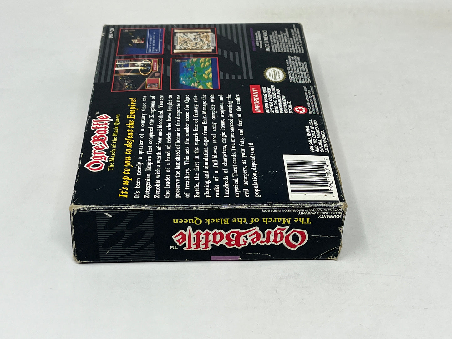 SNES Super Nintendo - Ogre Battle: March of the Black Queen - Complete