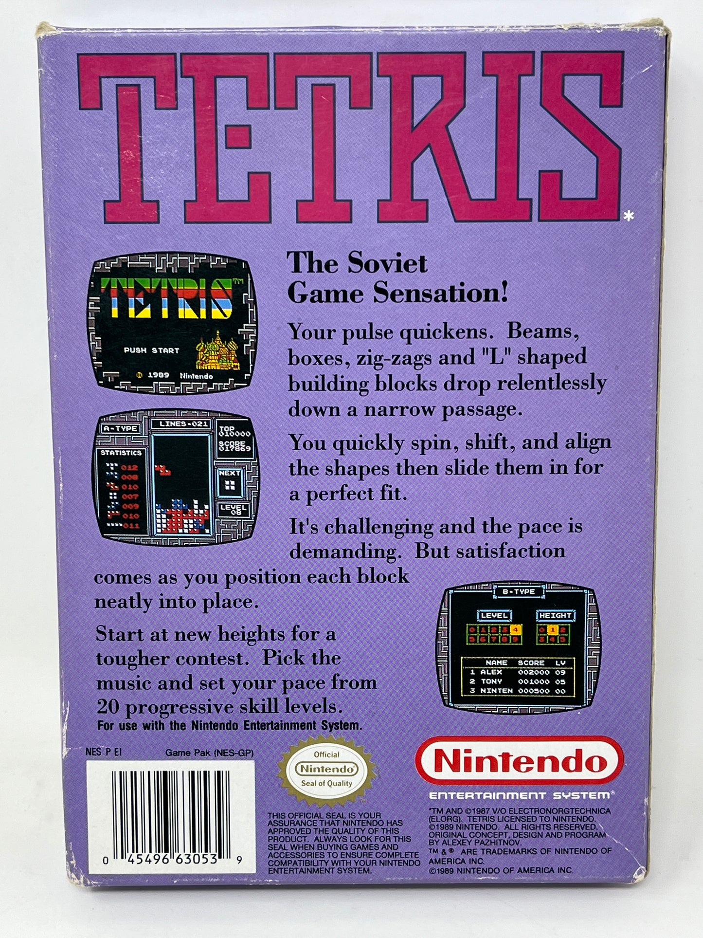 NES Nintendo - Tetris - Complete