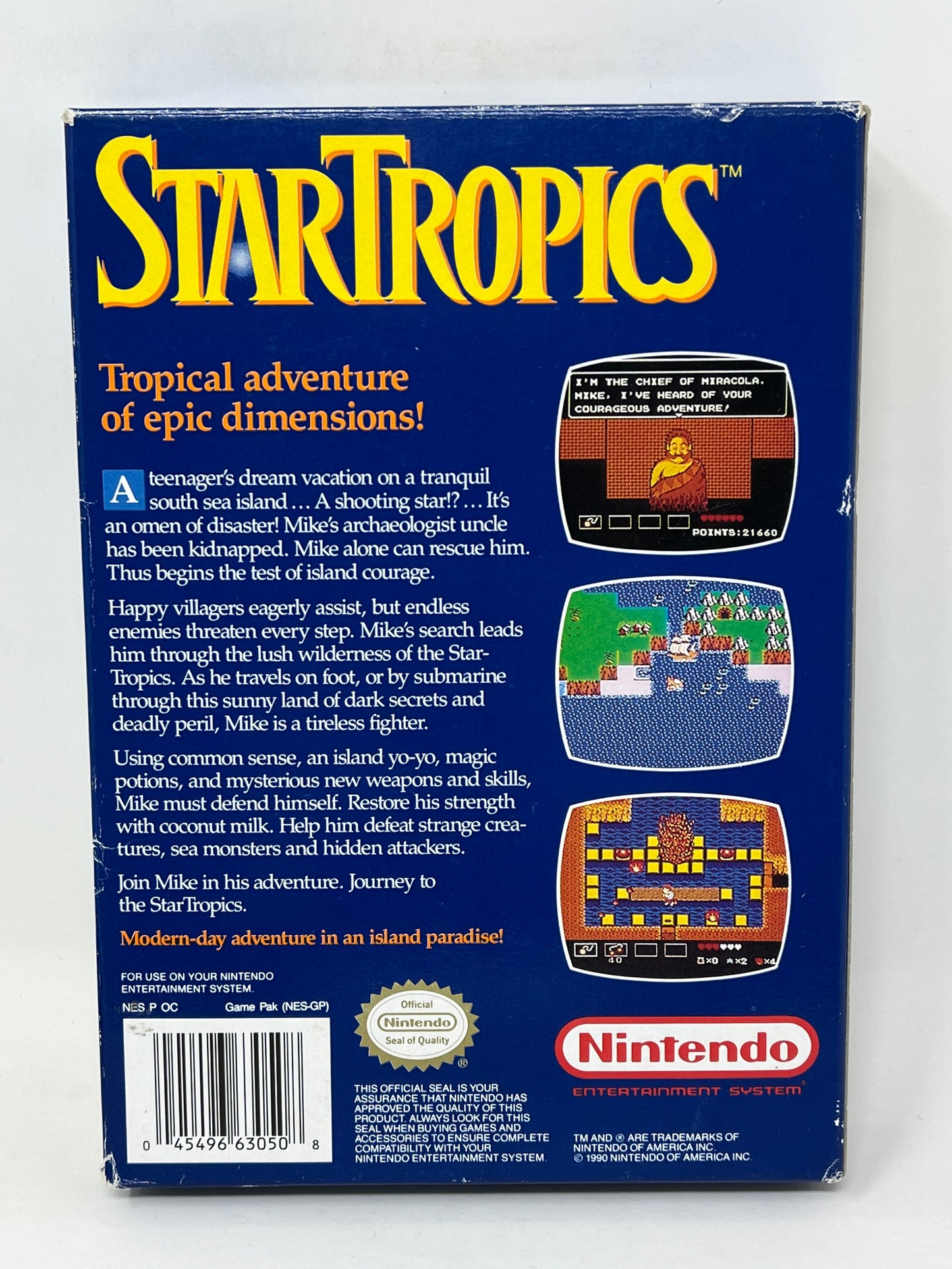 NES Nintendo - Star Tropics - Complete