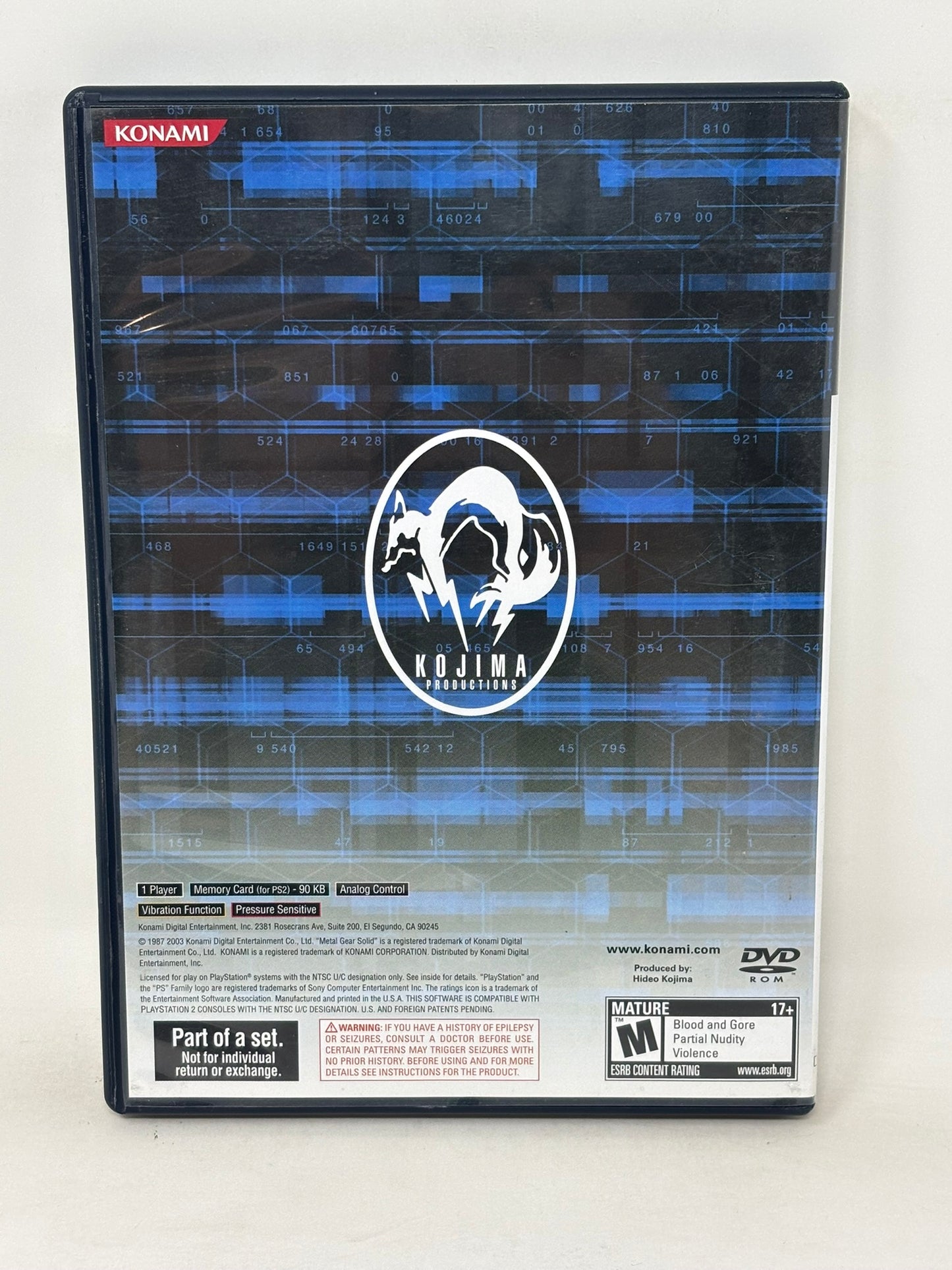 Sony PlayStation 2 - Metal Gear Solid 2 (Essential Collection)
