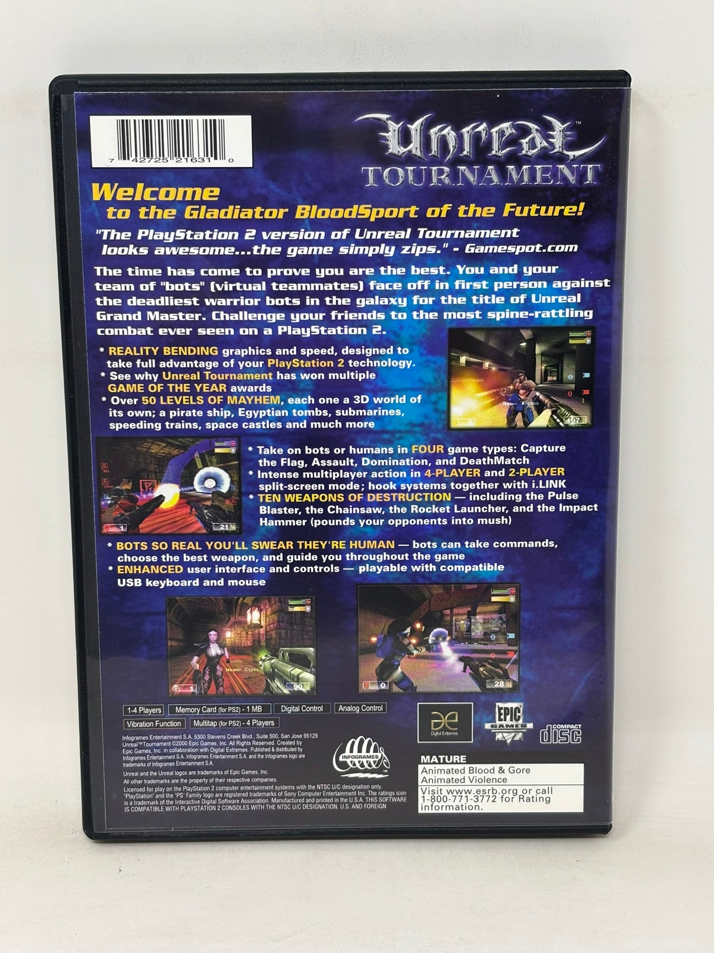 Sony PlayStation 2 - Unreal Tournament - Complete