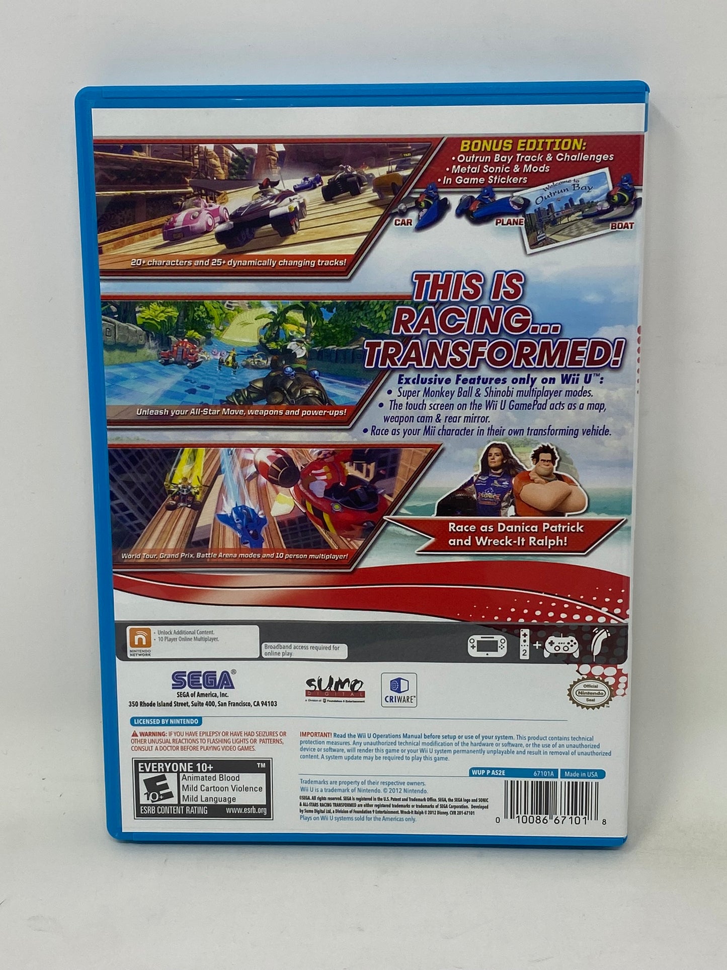 Nintendo Wii U - Sonic All-Stars Racing Transformed