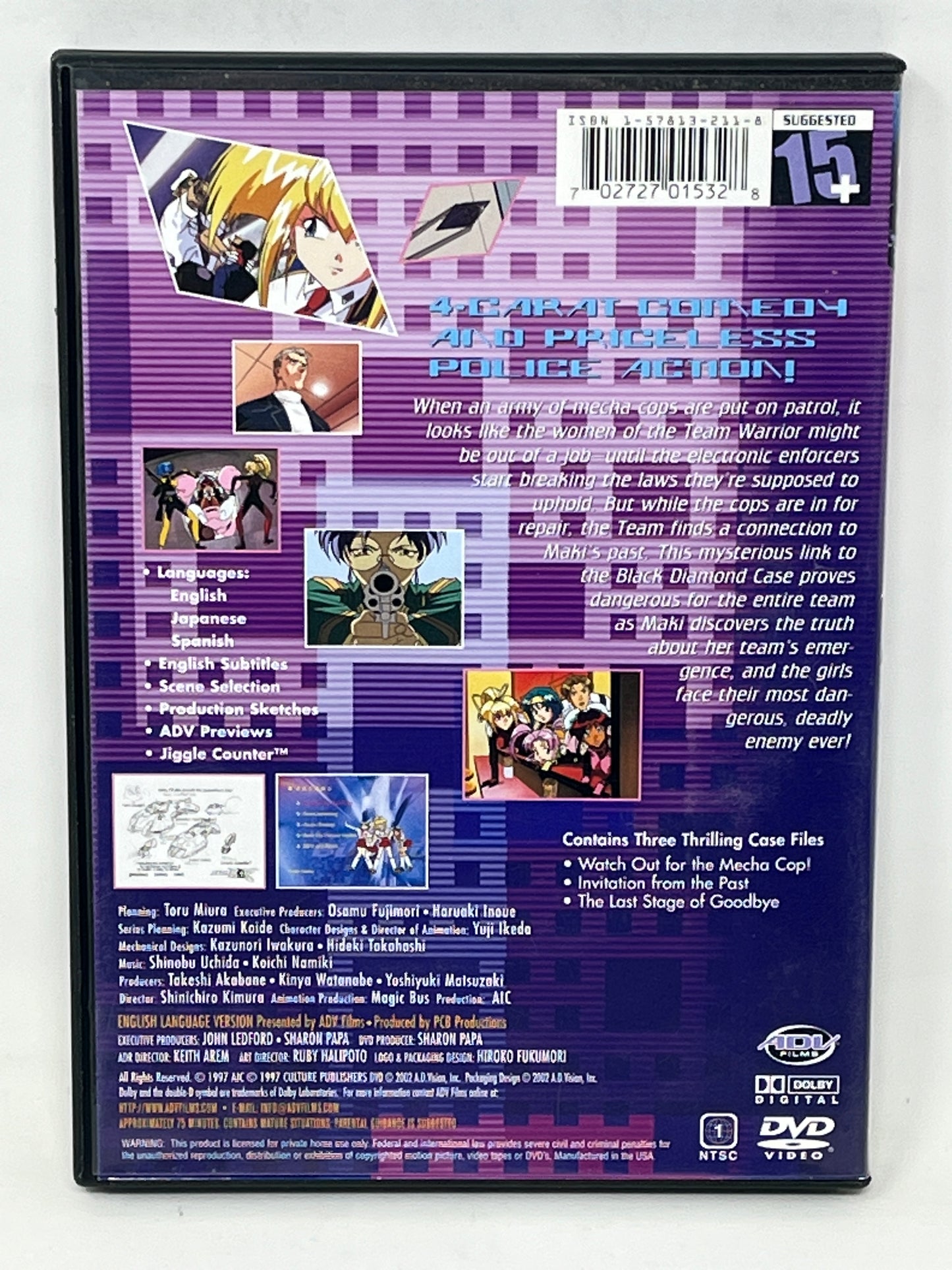 Burn Up Excess Vol 4 The Case of the Black Diamonds - Anime DVD (2003)