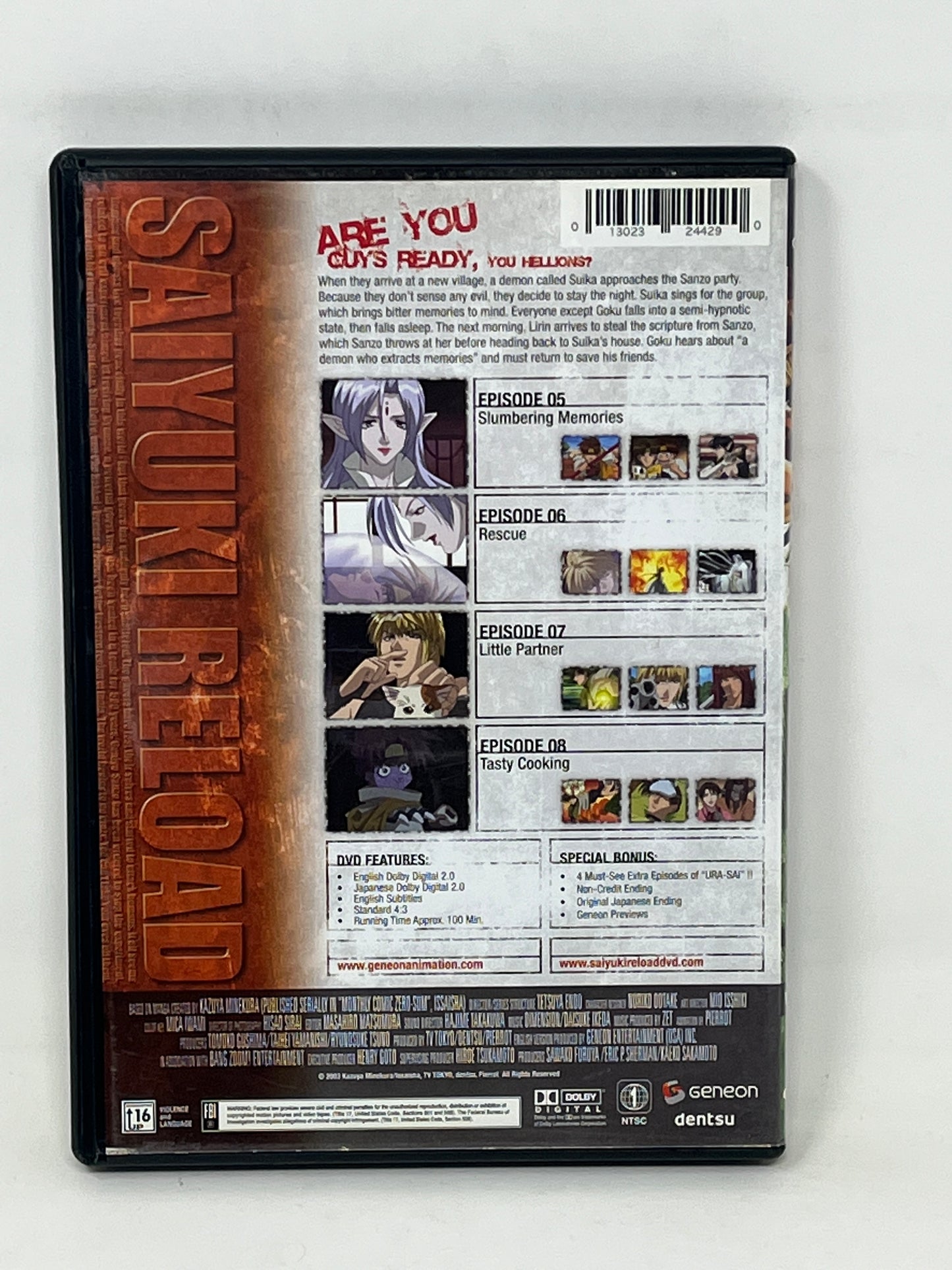 Saiyuki Reload Volume 2 DVD - Episodes 5-8 Anime (2003)
